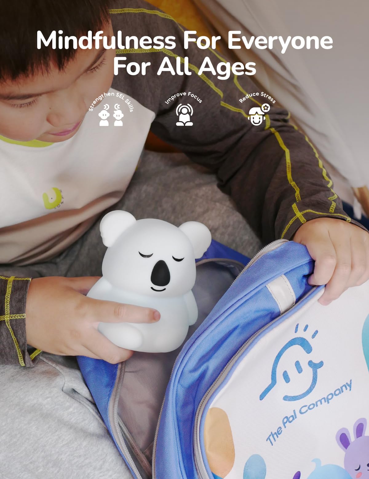 Breathing Pal 'Kyle'- Mindfulness Breathing Light, Guided Visual Meditation Breathing Light, Anxiety Relief Items for Calm Down Corner/Meditation/Sleep for Adult&Kid