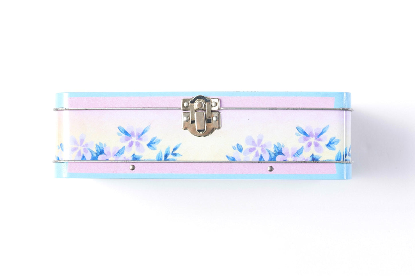 DAHO Metal Storage Box with Hinge for Office, School, Home, Makeup, Arts & Crafts and Accessories (Enjoy the Ride)