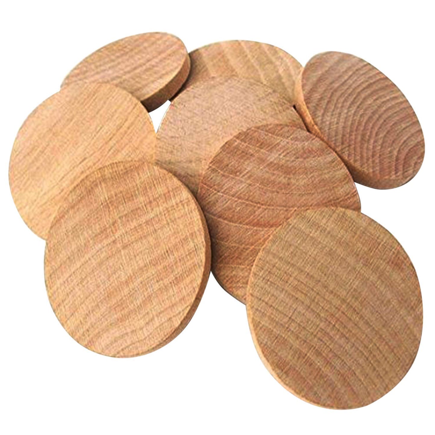 1.5 Inch Natural Wood Slices Unfinished Round Wood Coins for DIY Arts & Crafts Projects, 200 per Pack.