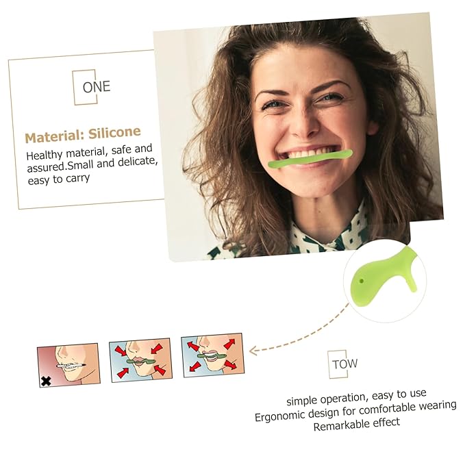 Silicone for Speech Practice Face and Mouth Tightener Trainer for Stuttering Effective Oral Exerciser for Pronunciation and Facial Muscle Toning