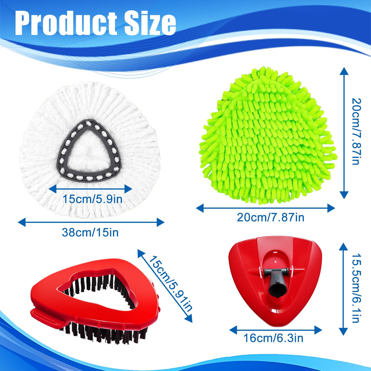 Mop Head Replacement for O Cedar Spin Mop Easywring 1 Tank System