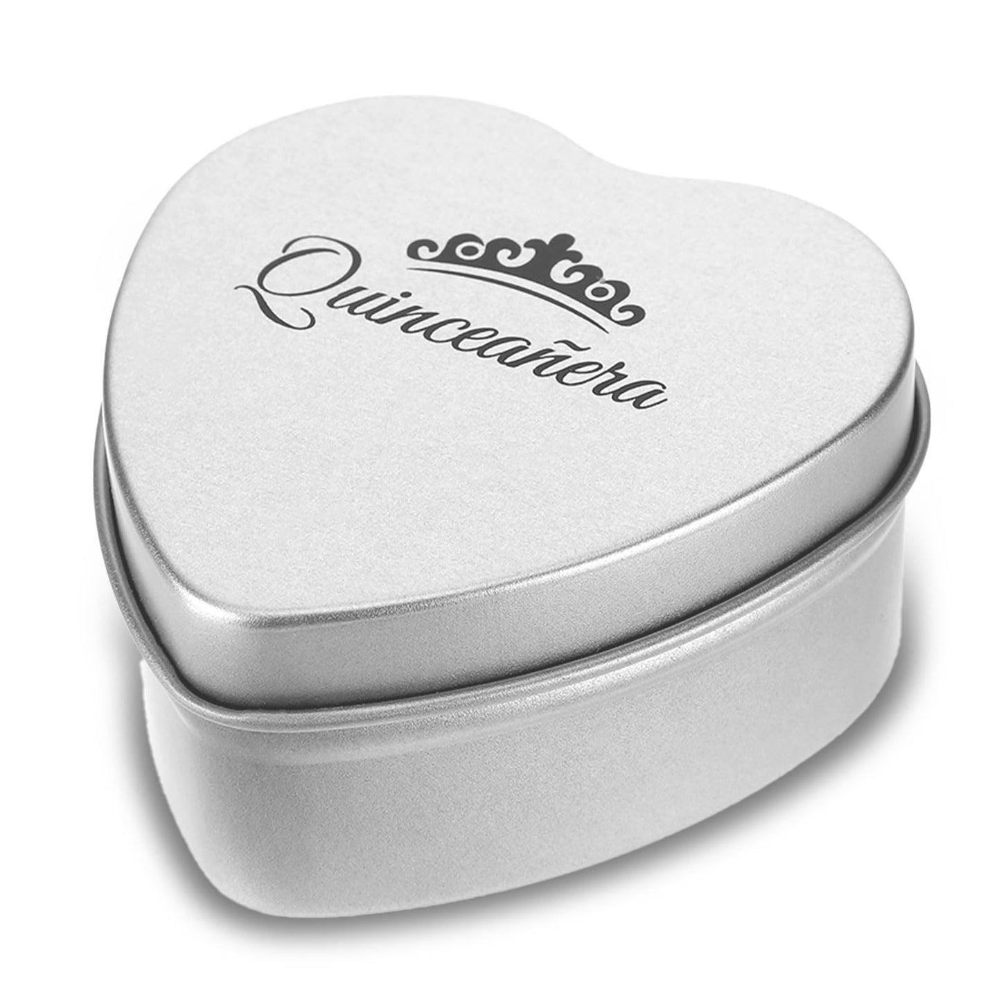 MveLwodx Quinceanera Gifts Heart Jewelry Box, Personalized Custom Jewelry Keepsake Box, Recuerdos de 15 AñOs Small Trinket Crown Box, 15th Birthday Gift Small Keepsake Boxes with Engraved Message