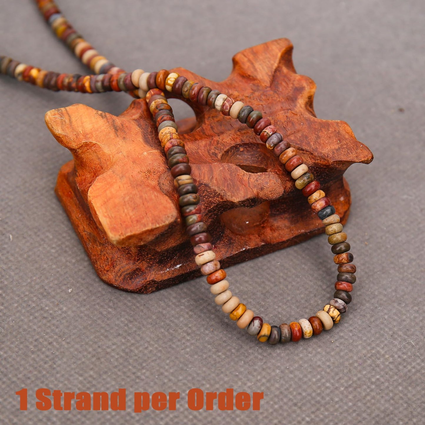BONNY BOXX 1 Strand (150PCs) Natural 2 * 4mm Picasso Red Turquoise Rondelle Beads, Natural Abacus Disk Stone Beads Loose Spacer Gemstone for DIY Bracelet Necklace Jewelry Making