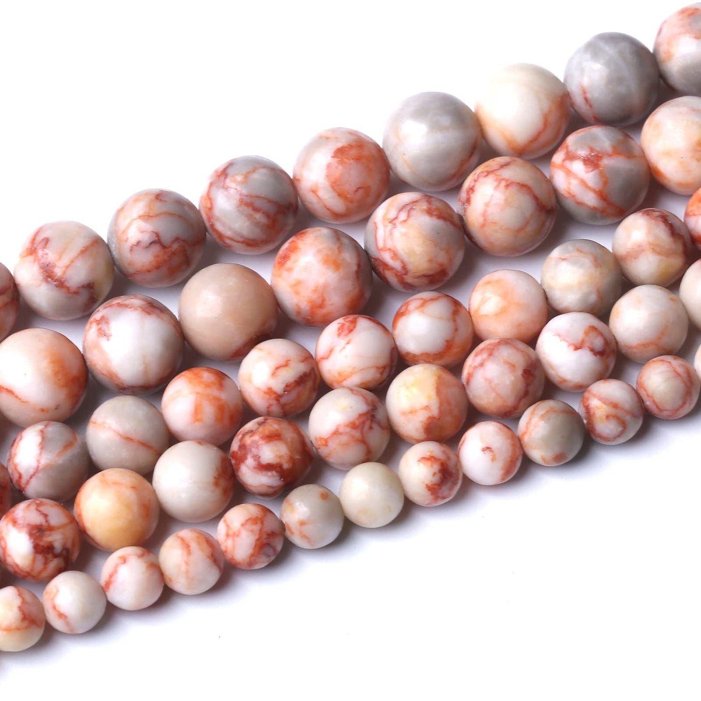 60pcs 6mm Natural Red Crazy Lace Agate Stone Beads Round Loose Spacer Beads for Jewelry Making DIY Bracelet,Energy Stone Healing Power (6mm, Red Crazy Lace Agate)