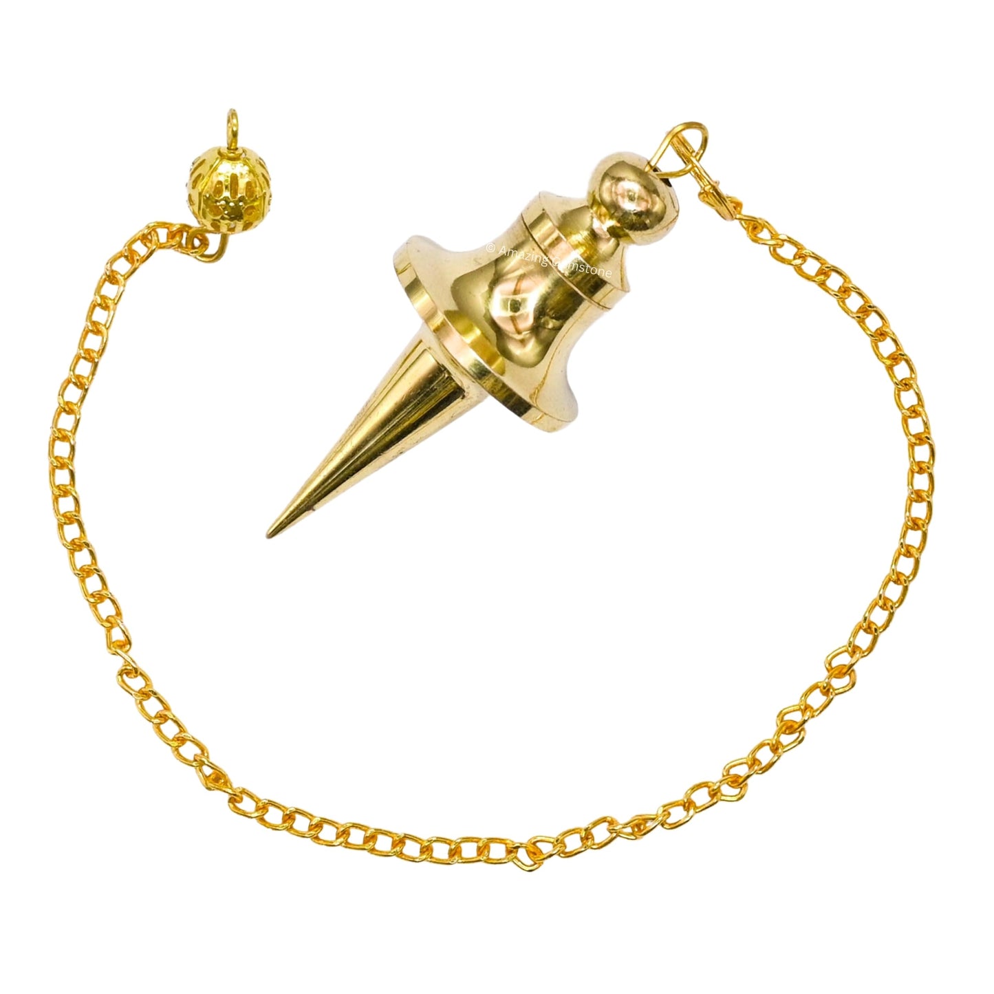 Amazing Gemstone Healing Metal Pendulums for Divination, Gold Disc Cone Long Point Steel Copper Pendulum High Energy Pendulo de Bronce Pendulos de Mesa MP117