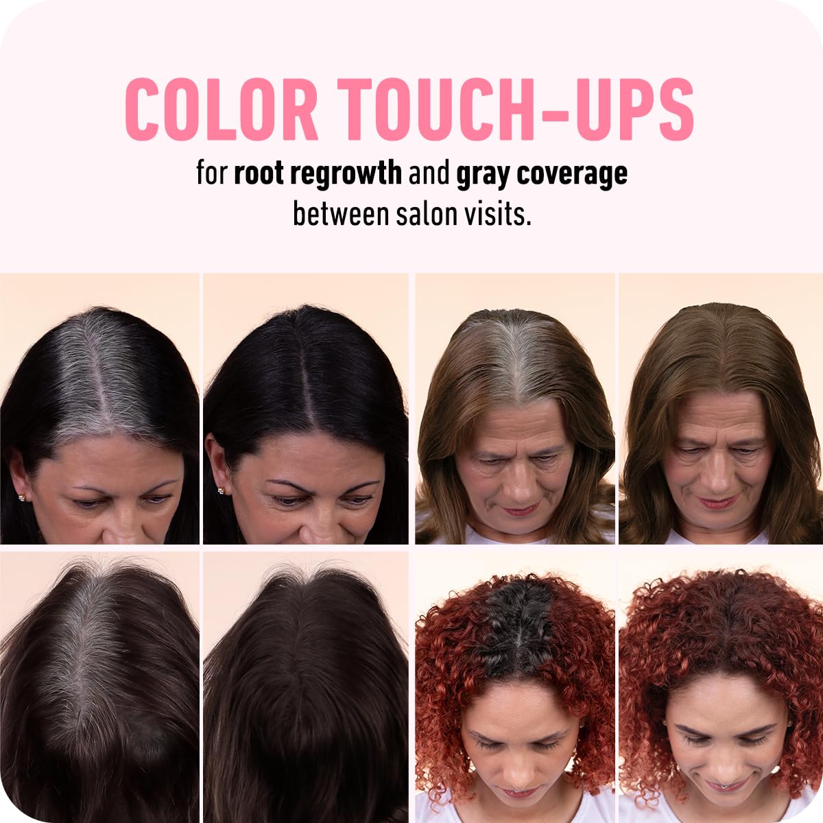 BOLDIFY Hairline Powder - Root Touch Up Hair Color for Gray Coverage - Bald Spot Concealing Hair Powder for Women & Men - 48-Hour Stain-Proof - Ash Brown