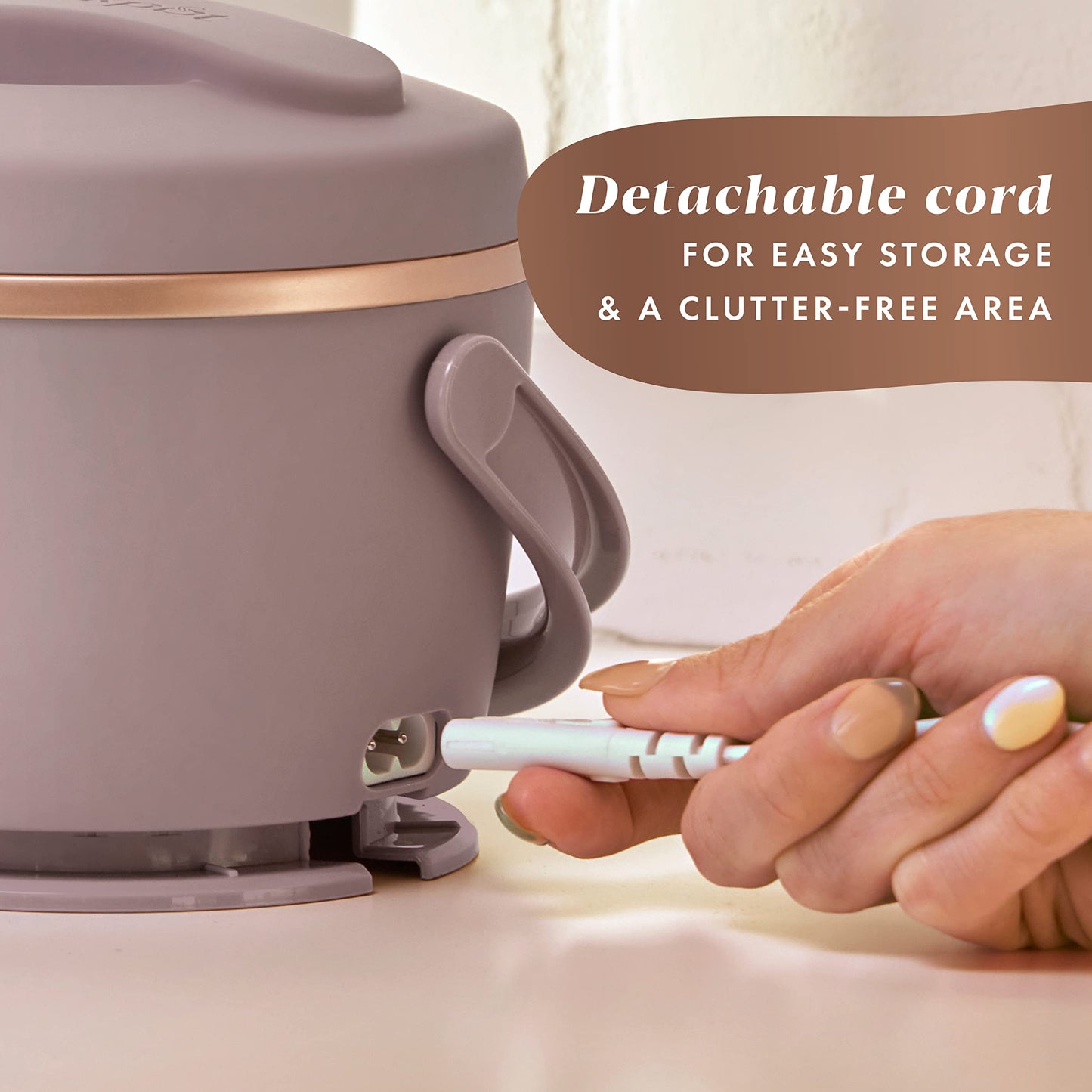 Crock-Pot 20oz Portable Electric Food Warmer, Personal Lunch Box Keeps Food Spill-Free & Warm, Ideal for Travel, Work, School, Car, On-the-Go, Dishwasher-Safe, Giftable, Blush Pink