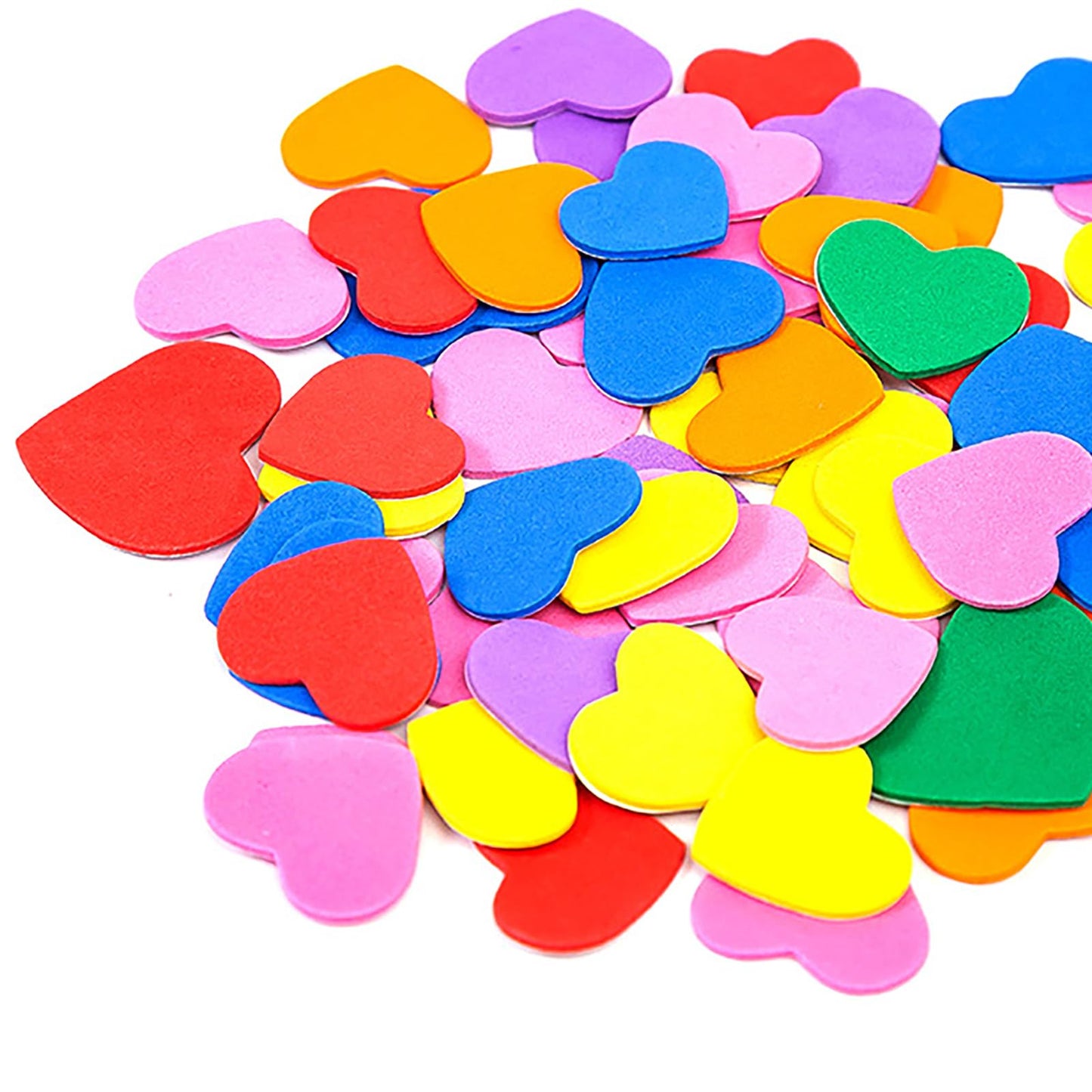400 Pcs Foam Heart Stickers Self Adhesive Valentine's Day Heart Stickers Greeting Card Stickers for Scrapbooking Art Craft