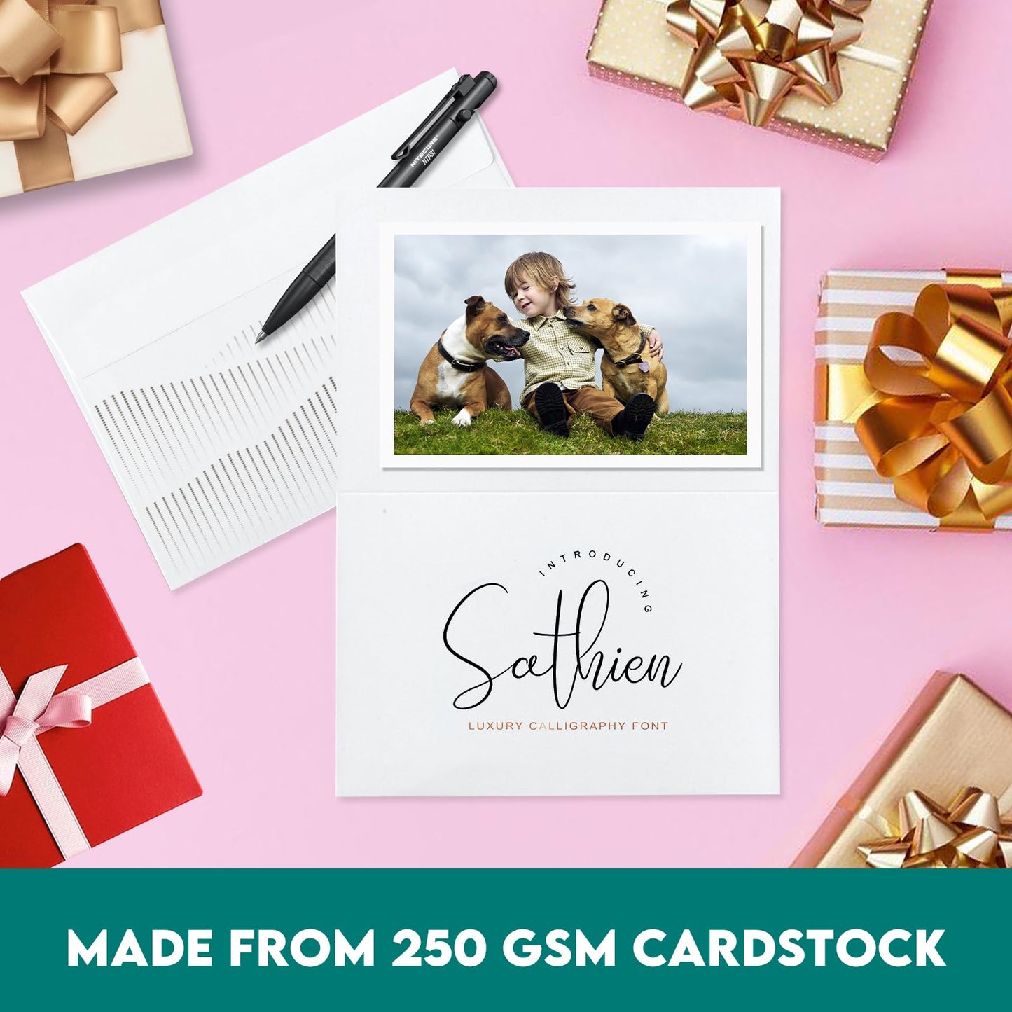 100 Pack White Blank Cards and 100 Pack Envelopes 4x6, Note Greeting Cards and Envelopes Set, Folded Cardstock with Self-Seal Envelope for DIY Greeting Thank you Cards, Invitations in All Occasions