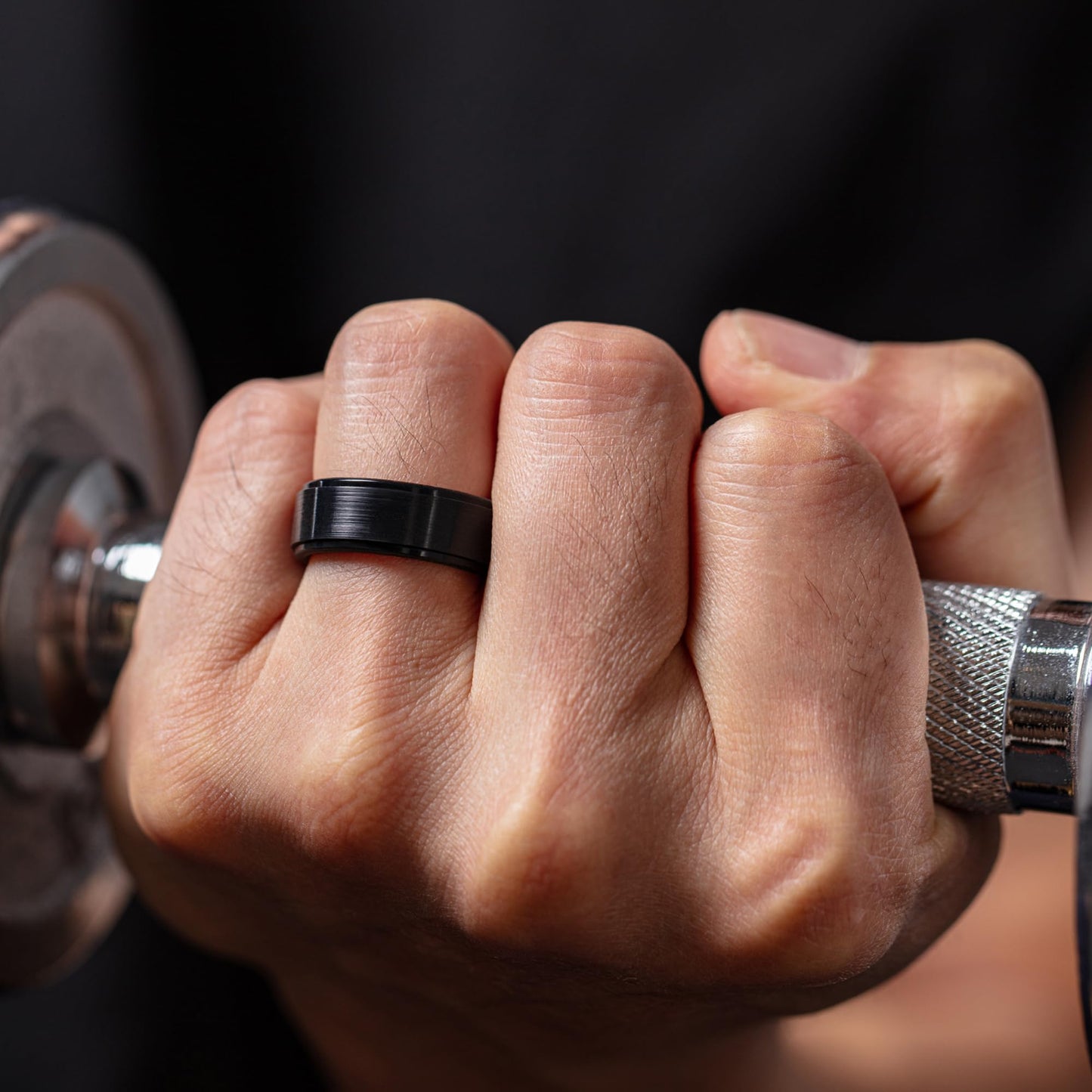 ThunderFit Silicone Rings Wedding Bands for Men, Plain Men’s Rubber Engagement Bands with Gift Box, 1-Pack