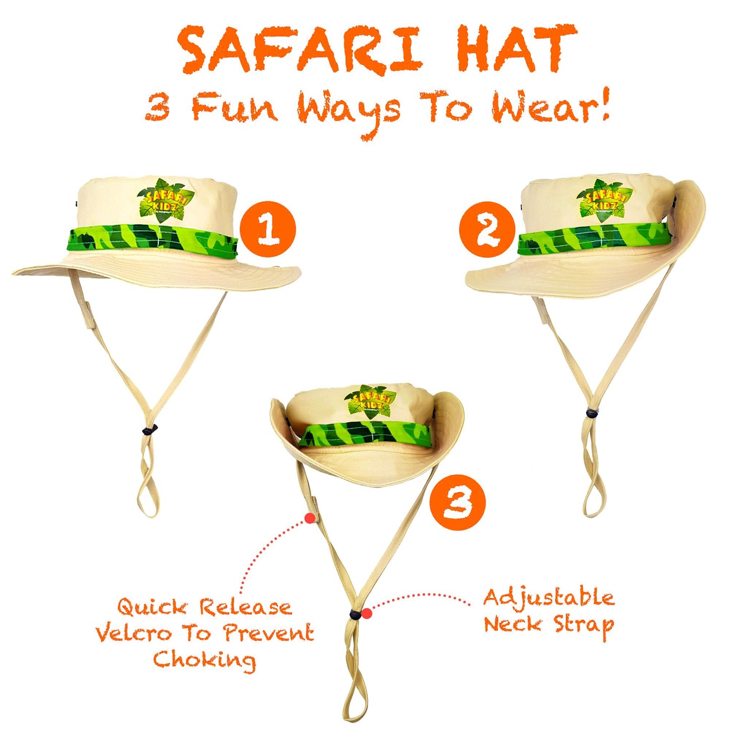 Kidz@Play Bug Hunting Kit, Green Safari Vest, Hat, Binoculars, Lg. Butterfly Net, Bug Container, Whistle, Flashlight, Magnifier, Thermostat, Compass, Age 3+
