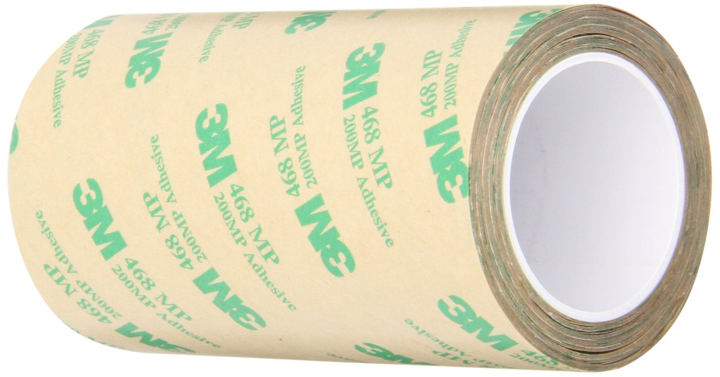 3M 468MP Adhesive Transfer Tape, 4" width x 5yd length (1 roll)