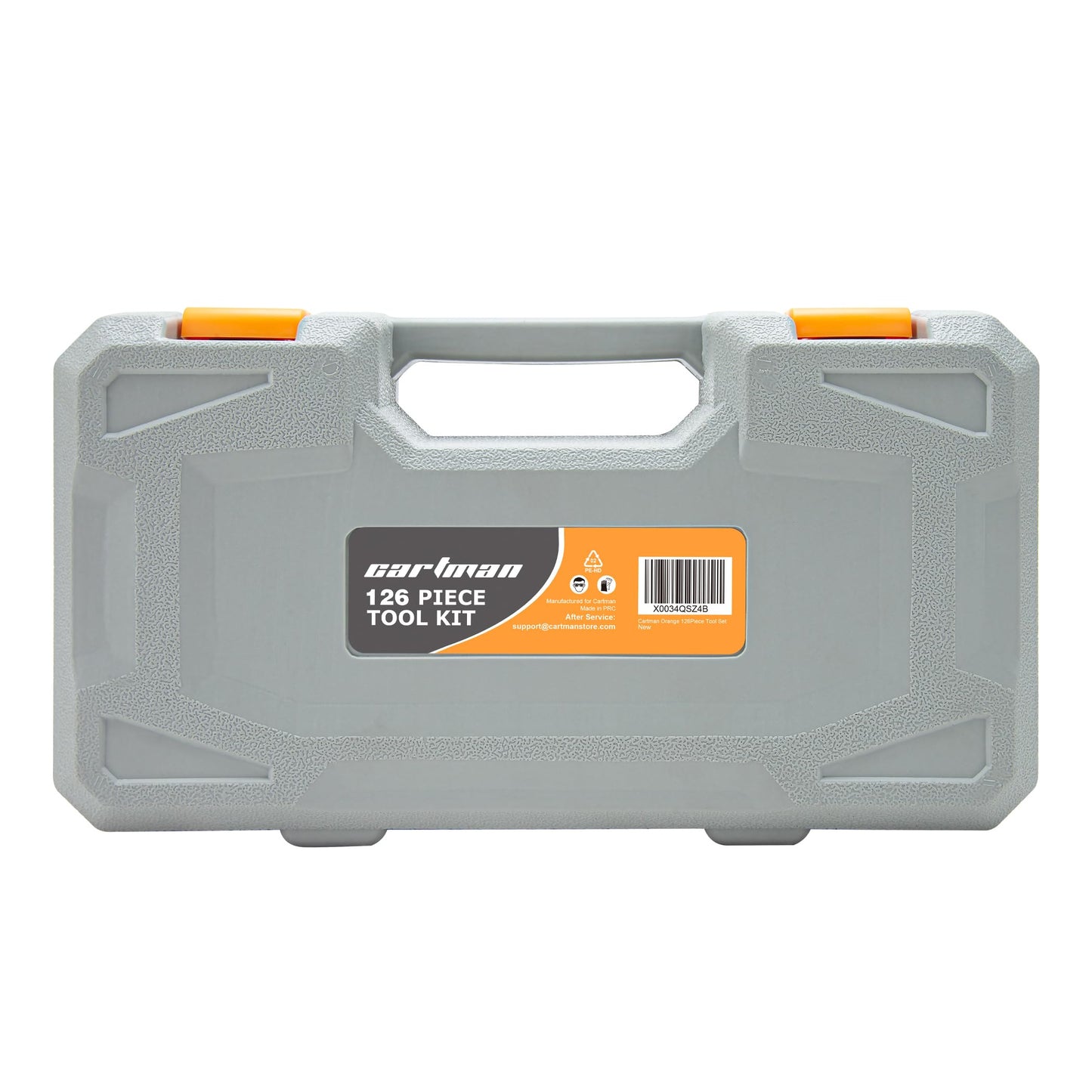CARTMAN Home Tool Set Kit, Basic Household Hand Tools with Storage Case Light Orange