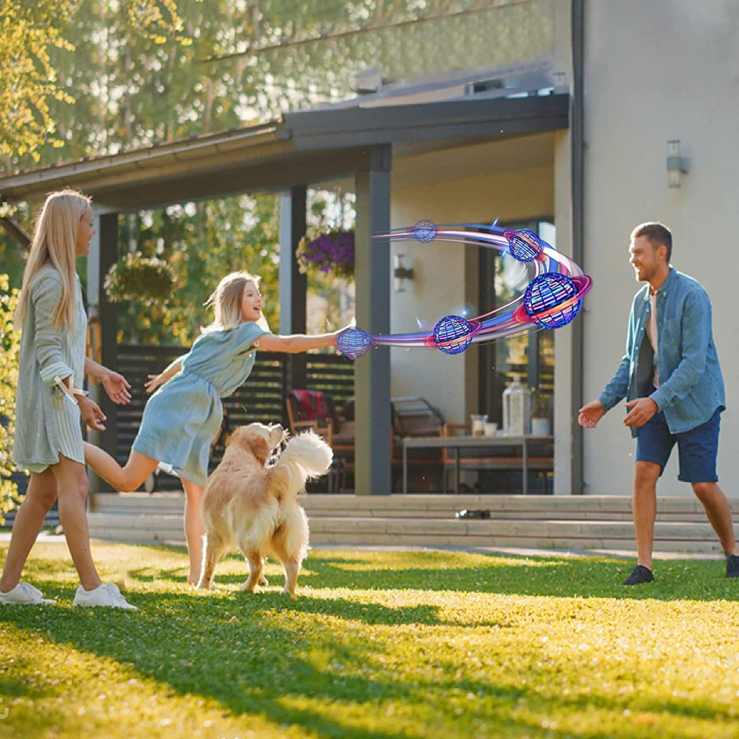 Easter Basket Essentials for Kids, Flying Orb Ball for Teens 6-12+ Years Old, Upgrade Motion Sensor Hover Boomerang Ball, Lighting Flying Magic Spinner, Cool Drone Toys for Girls Boys Teens Adults