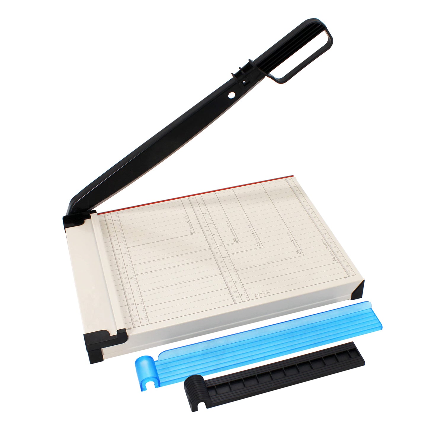TEXALAN(R) 12-Inch Guillotine Paper Trimmer - Durable Metal & ABS, 12 Sheet Capacity with Magnetic Clamp & Guide