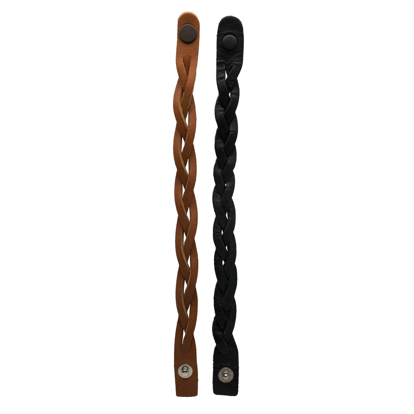 Realeather Silver Creek Silver Creek Leather Kit, Mystery Braid Bracelets (CS413608), Black and Brown