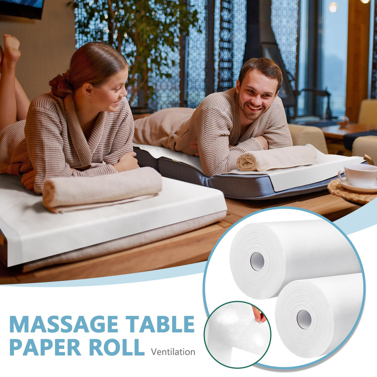 4 Roll Disposable Massage Table Sheets (4 Count)