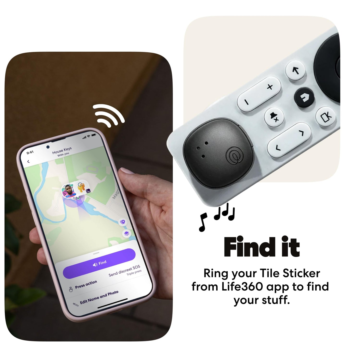 Life360 Tile Essentials - Bluetooth Trackers & Item Locators for Keys, Wallets, Remotes & More; Easily Find All Your Things. Both iOS and Android Compatible. 4-Pack (Mates/Slim/Sticker)