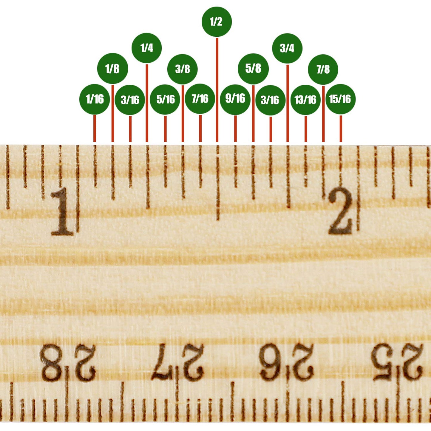 KINJOEK 72 Packs 30cm 12 Inch Wooden Rulers, 2 Scale Imperial Metric Double Sided Pine Wood School Measuring Ruler Bulk for Home Classroom Student Office Use Drafting Supplies