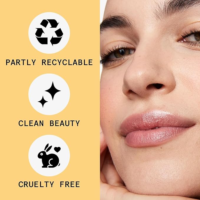 Beauty Pie Shine Up Luxe Lip Colour Balm Stick (Baby Bare) For Hydrating, Softening & Soothing Lips