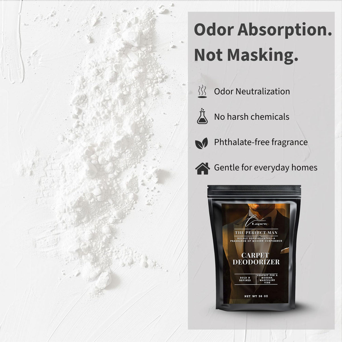 The Perfect Man Carpet Deodorizer Powder (36 Ounce)