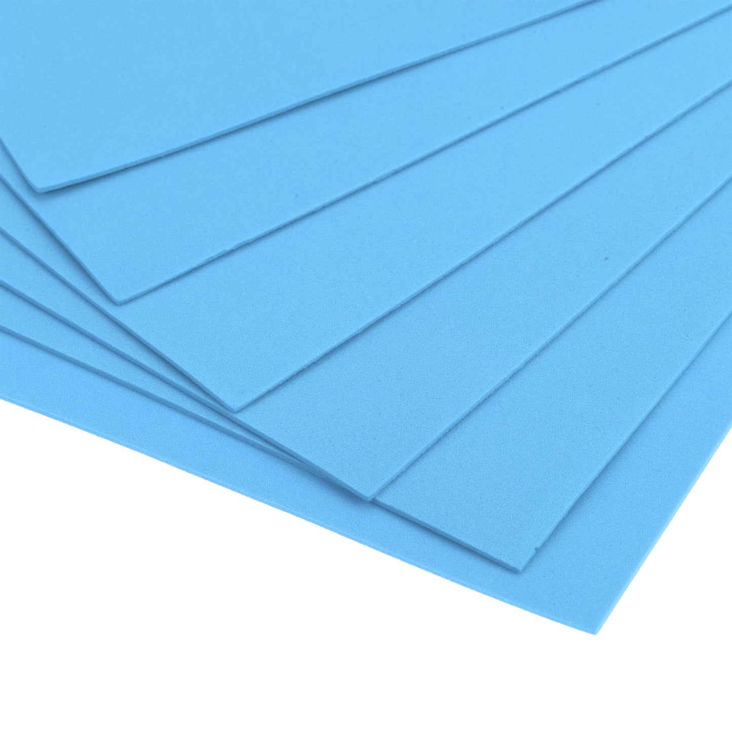 uxcell Light Blue EVA Foam Sheets 11.8x7.9 in 1.8mm Thickness for Crafts DIY, 12 Pcs
