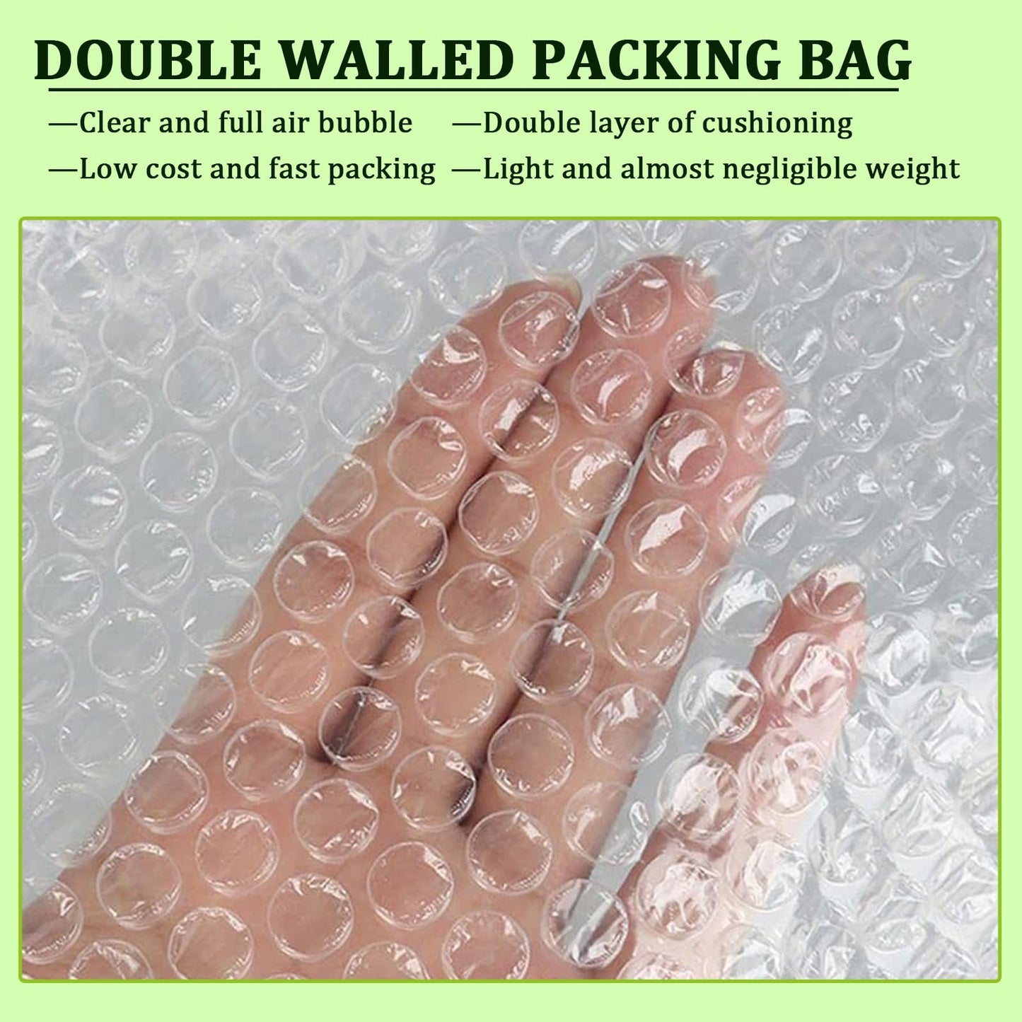 Bubble Out Bag 16x20 Inch, 16 Pack Clear Bubble Pouches Wrap bags for Packaging, Double Walled Shockproof Bubble Cushioning Wrap Bag for Packing, Storage and Moving Supplies for Dishes