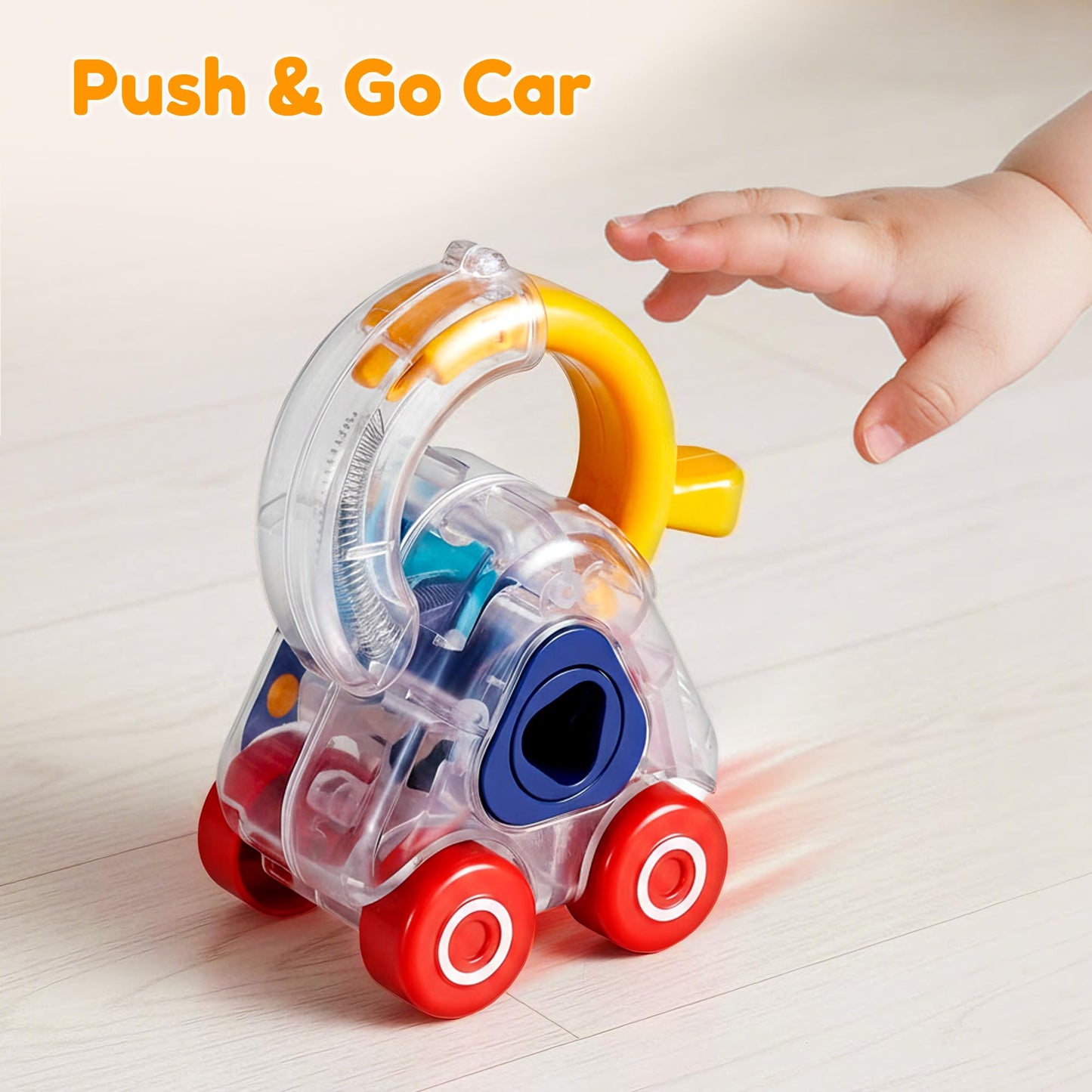 iPlay, iLearn Toddler Lock Key Toy, Montessori Learning Sorting Matching Toy, Baby Fine Motor Development, Infant Activity Push Car, Educational Birthday Gift 12 18 Month 1 2 3 Year Old Kid Boy Girl