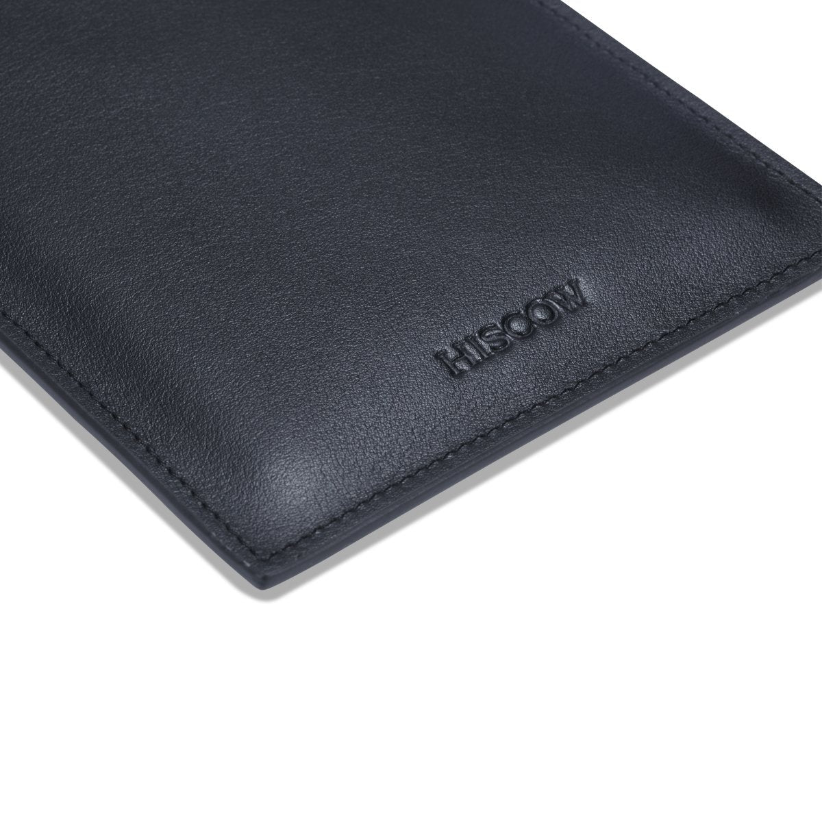 HISCOW Minimalist Passport Sleeve - Italian Calfskin (Black)