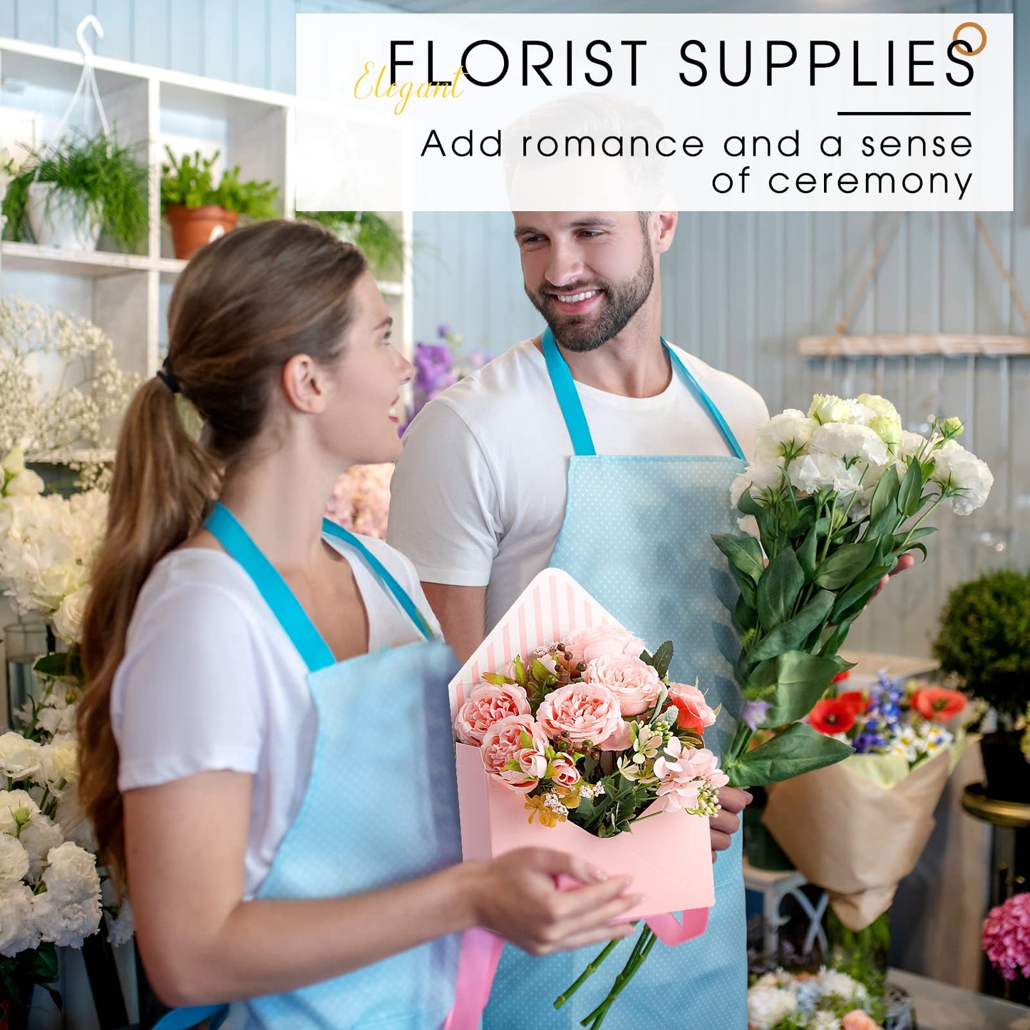 Geyee 16 Pcs Graduation Florist Bouquet Envelope Boxes Flower Bouquet Packaging Gift Paper Boxes Gift Wrapping Envelope Box Flower Bags for Mother's Day Valentines Wedding Party