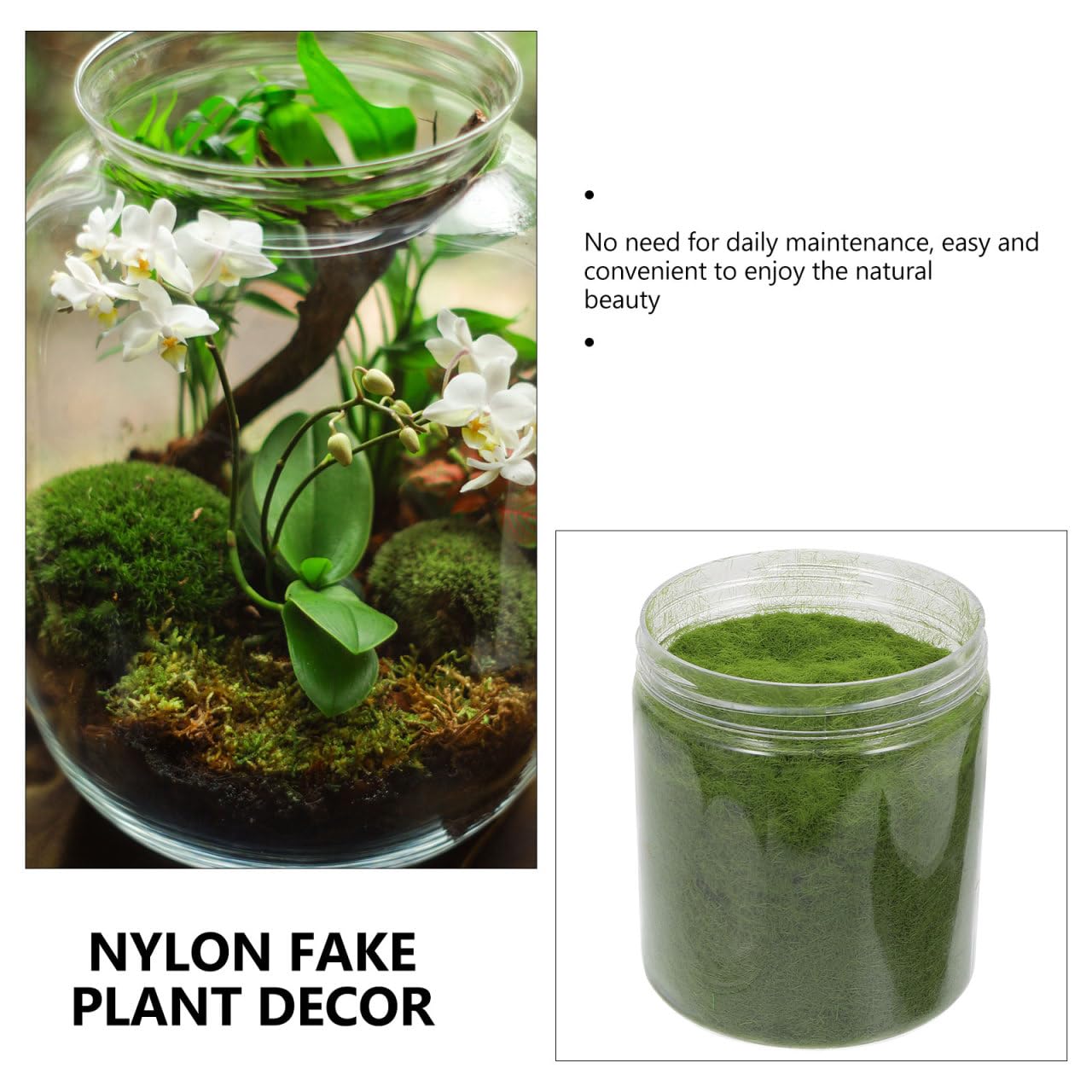 FAVOMOTO Static Grass Powder, Artificial Plants Static Grass Mixed Model Sward Moss Powder Turf Diorama Supplies Fake Sward Miniature Landscape Scenery for DIY Craft Decor