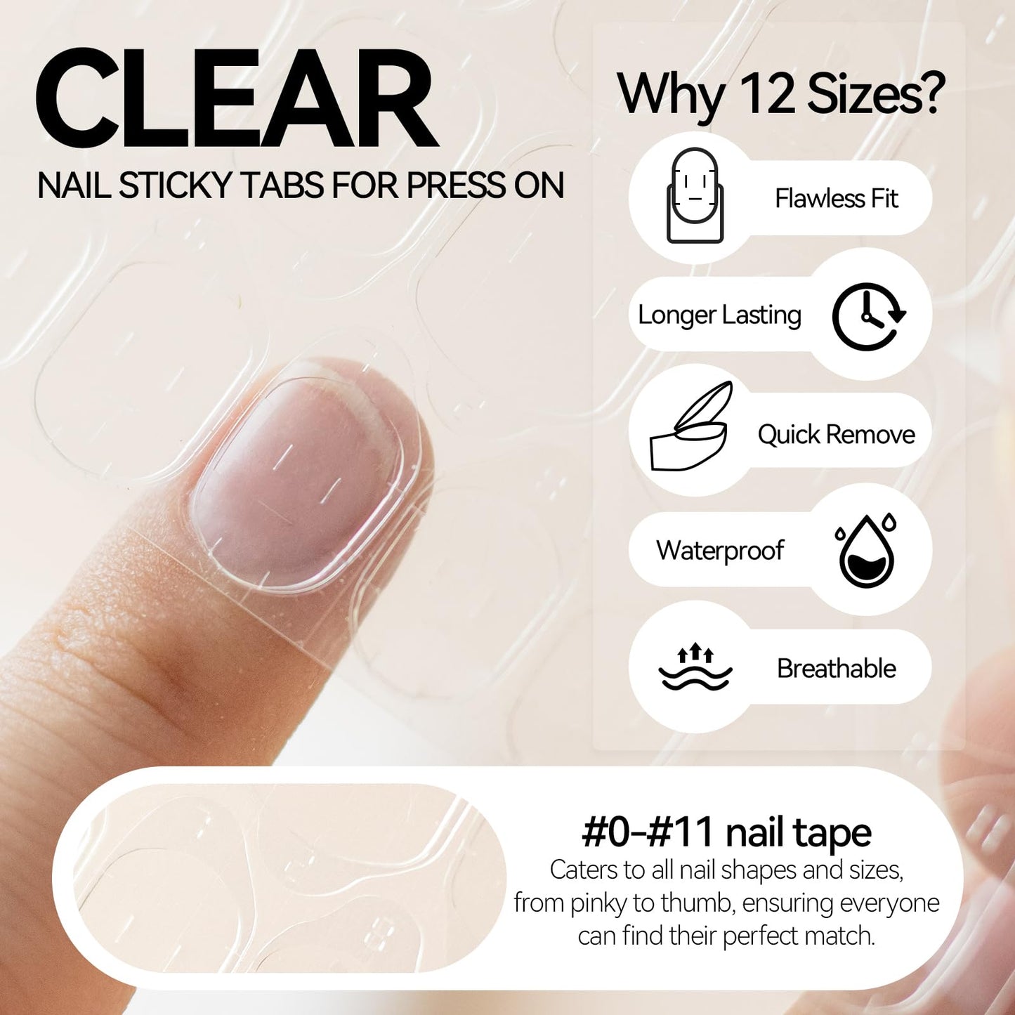 ESUOHYM Nail Stand with 480 Pcs Nails Sticky Tabs for Press On Display Practice Magnetic Fake Nail Holder for Painting,20 Sheets Nail AdhesiveTabs,Double-Sided Tape,Press On Nail kit Salon Home