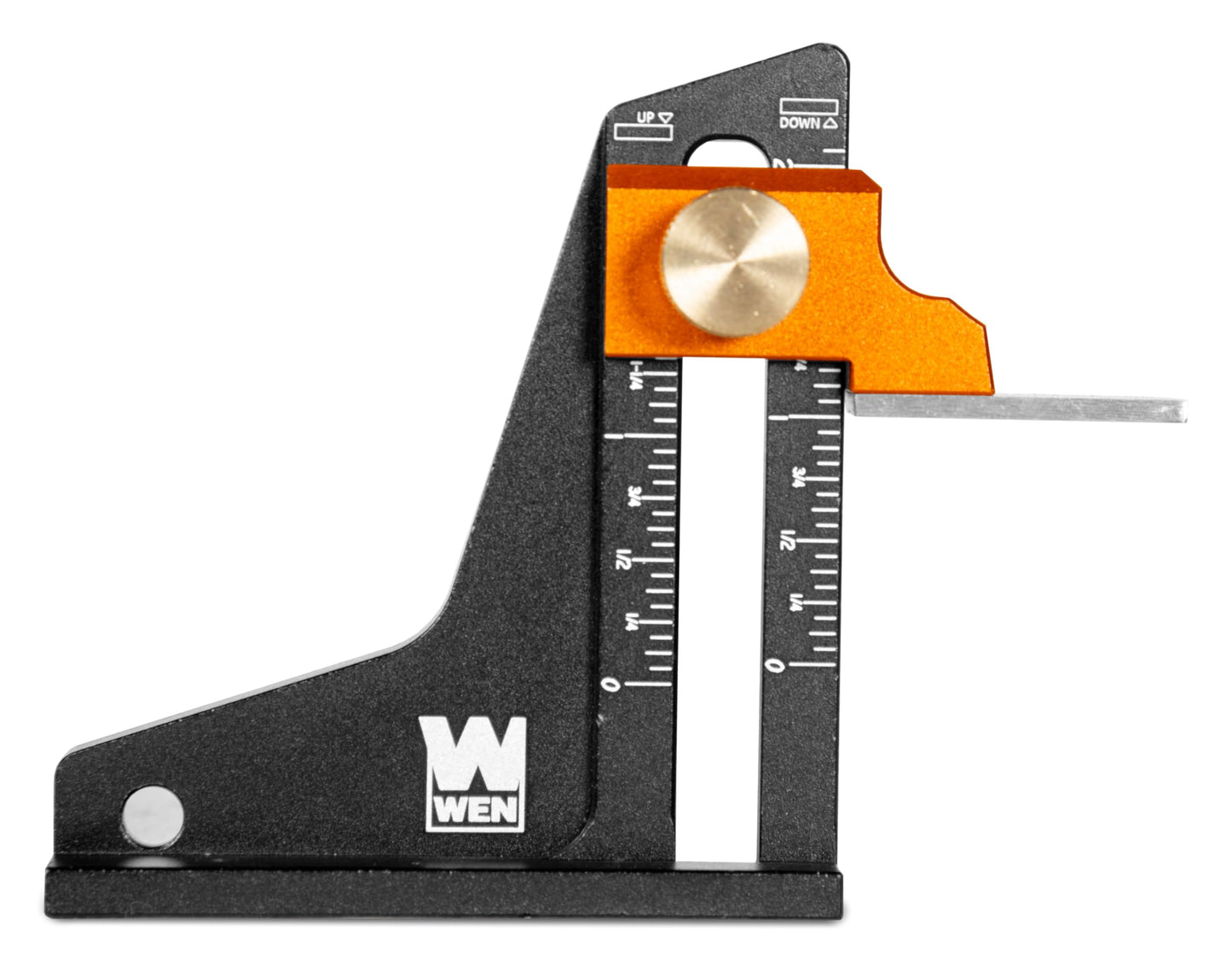 WEN 2-Inch Dual-Scale Tool Setup and Height Gauge for Band Saws, Table Saws, Router Tables, and Woodworking Equipment (ME522G)