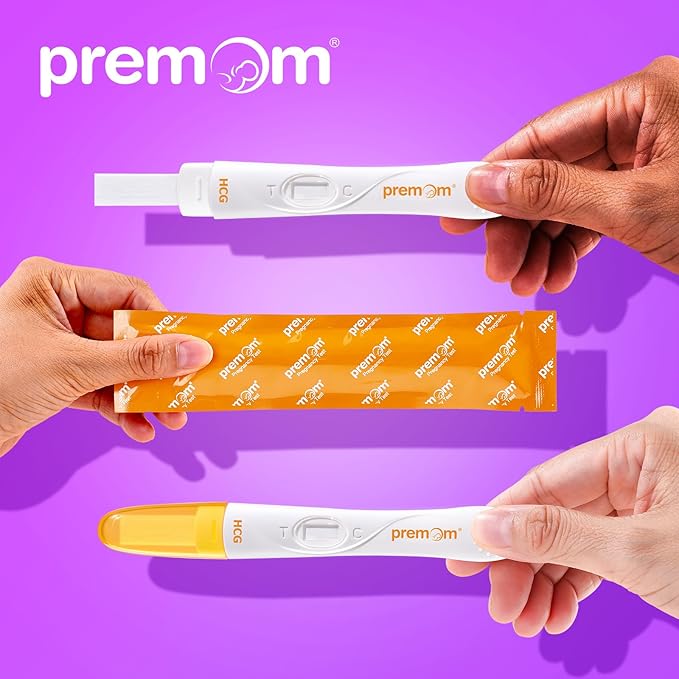 Premom Pregnancy Test Midstream: Early HCG Detection Sticks - 5 Pack Pregnant Test Kit