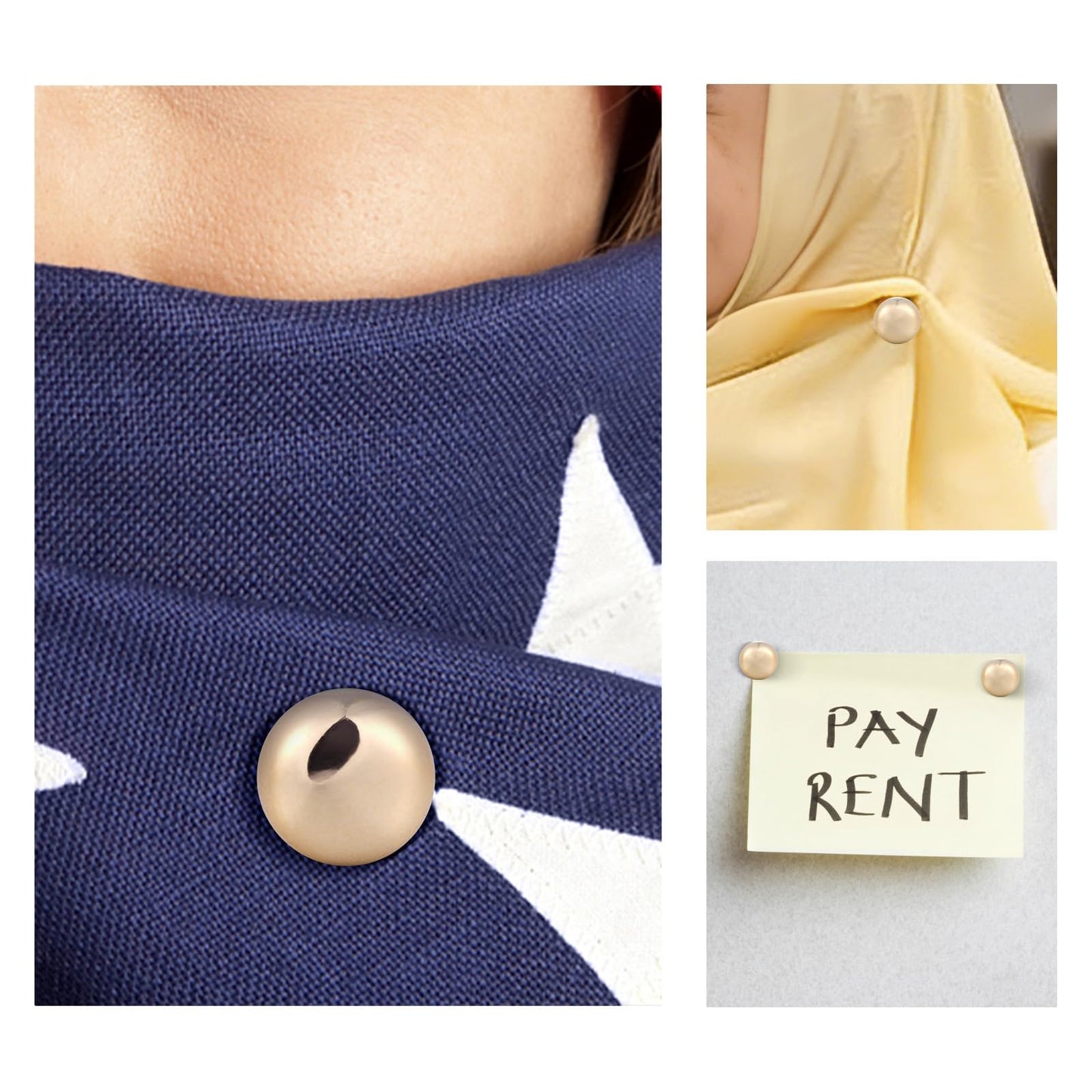 Hijab Magnet Pins for Women, Multi-Use Scarf Magnets Pin for Scarves Shirts Dress and Clothes