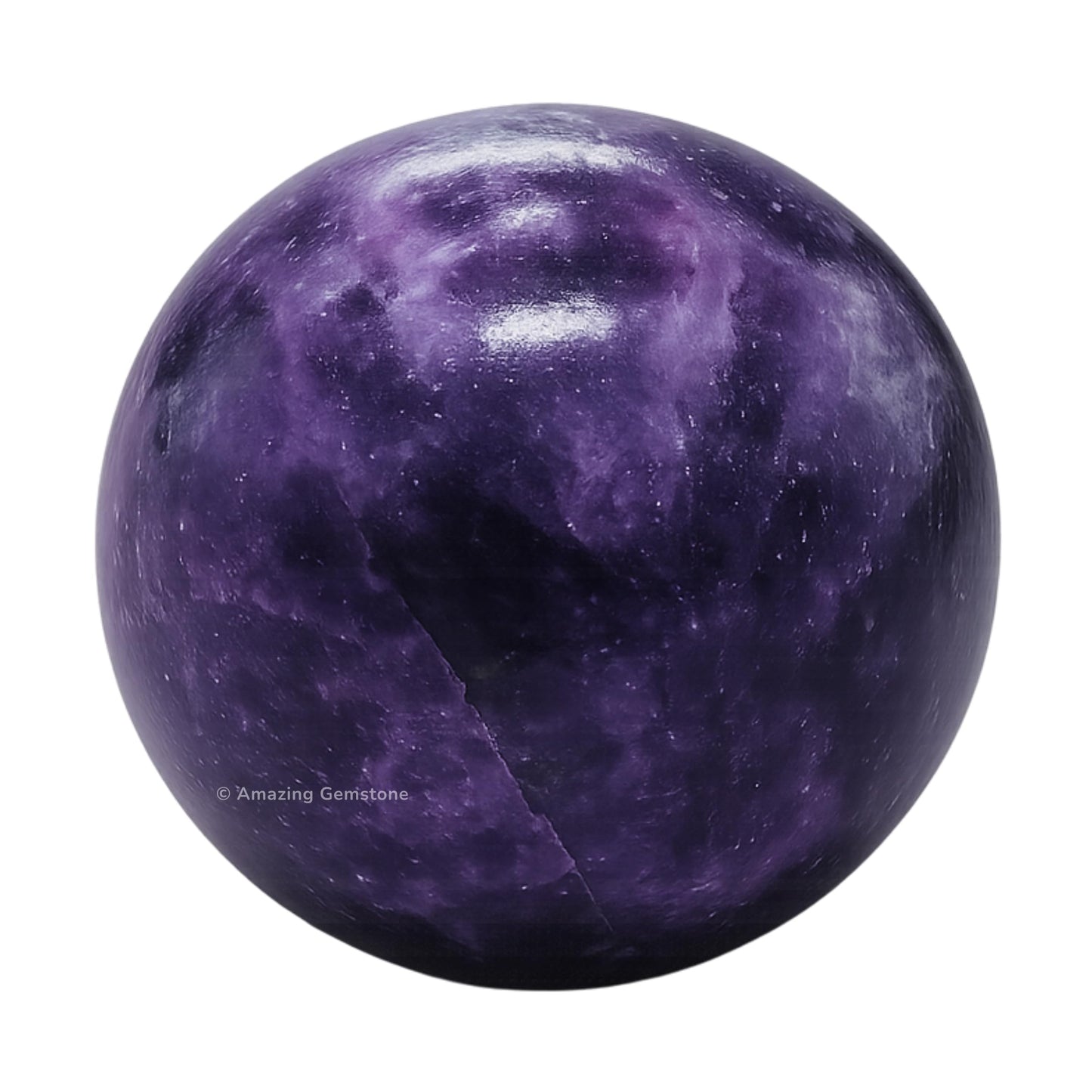 Amazing Gemstone Lepidolite Crystal Ball with Stand - 2" Inches Crystal Sphere Meditation Balls for Witchcraft and Decorative Balls