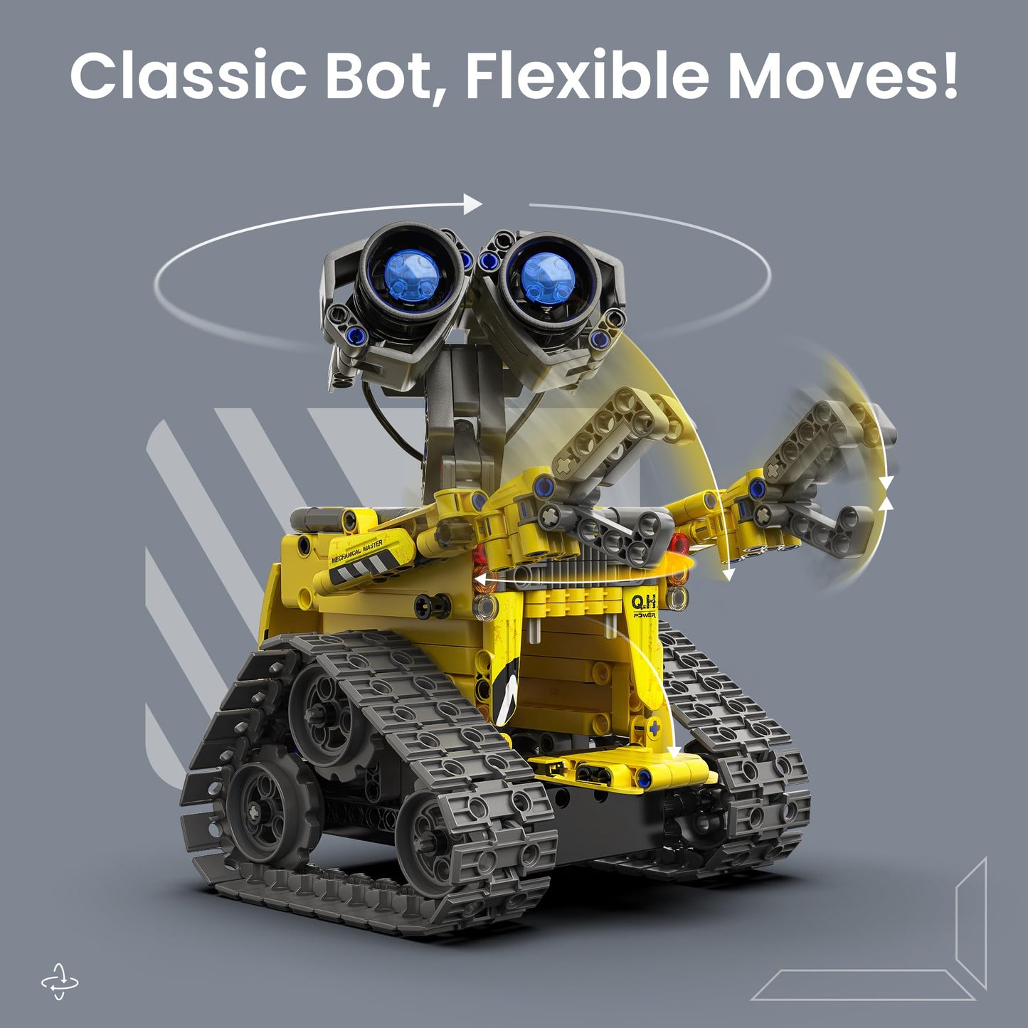 Mibido STEM Robot Building Kit Gift for Boys Ages 8-12 with Remote Control, Technic Coding Robotic Toy for Kids’ Birthday, Buildable 5-in-1 Models with 488 Pieces