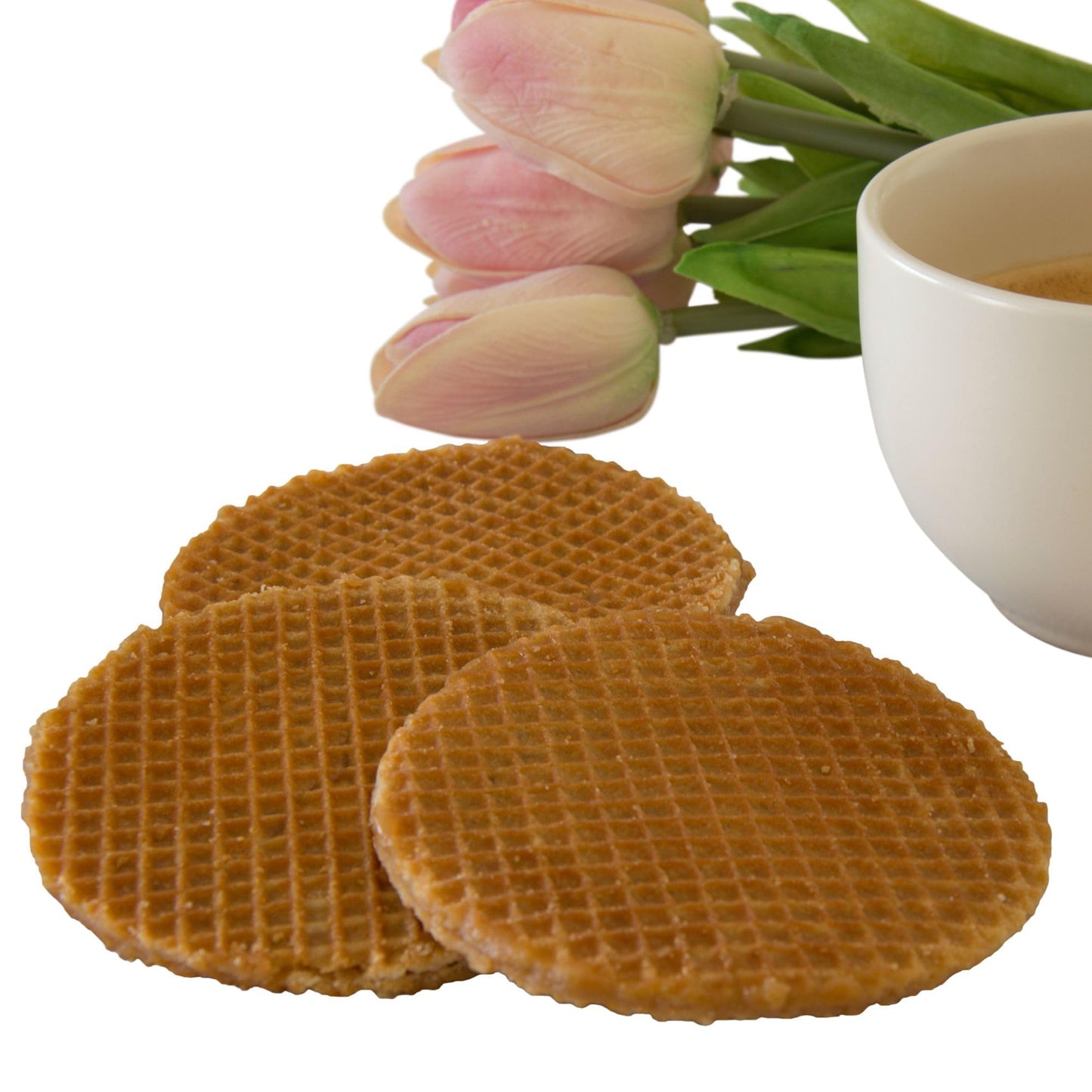 DeReuze Dutch Stroopwafels Gift Set with Decorative Netherlands Inspired Design Blue Tin and Special Occasion Gift Message Shipped in Organza Bag (Get Well Soon)