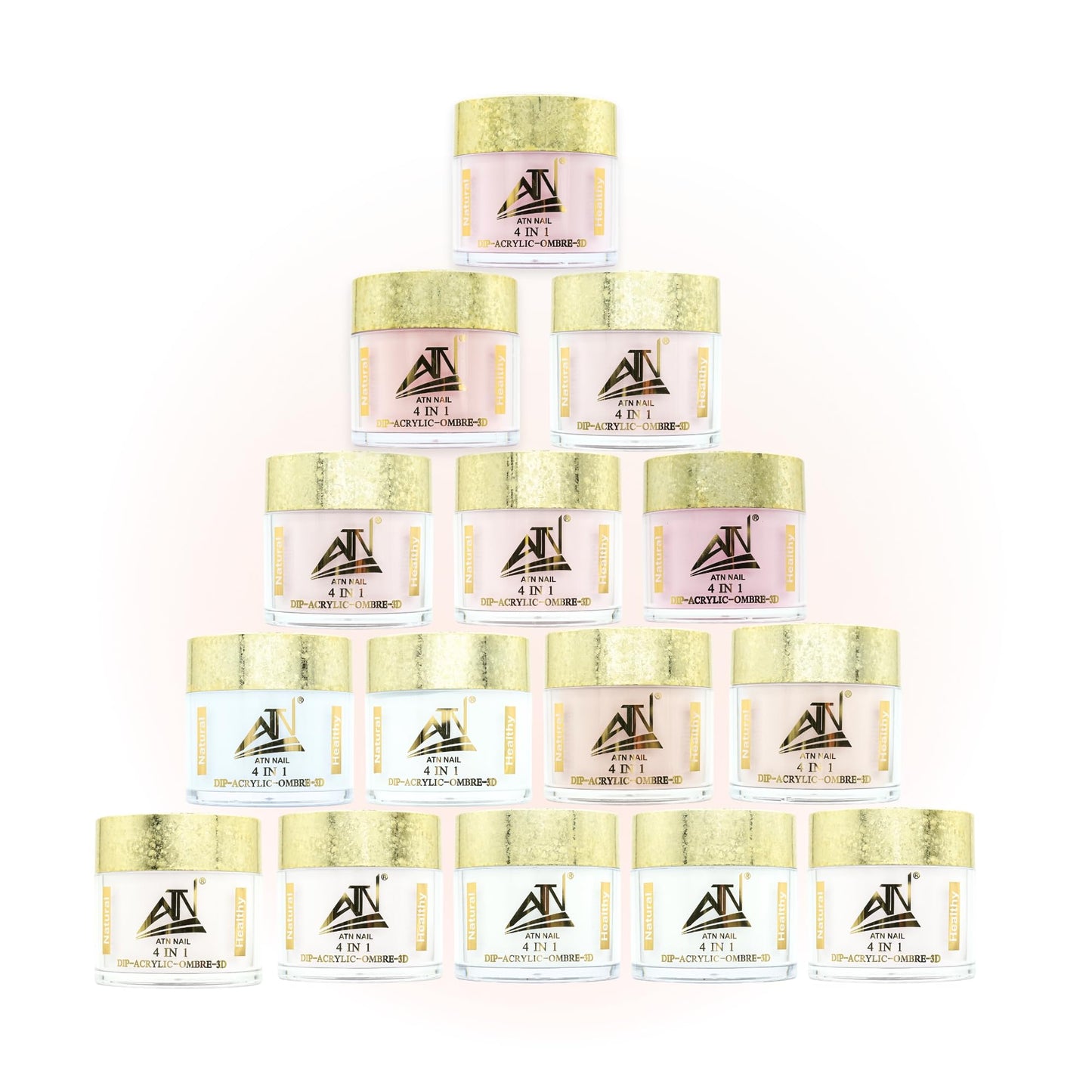 ALEX Blooming Valley Nude Acrylic Powder Set – 18 Colors for Nails | Professional Nude Tones for Nail Art, Dipping, 3D, and Acrylic Application (AB03 - DRIED LAGURUS, 2 OZ)