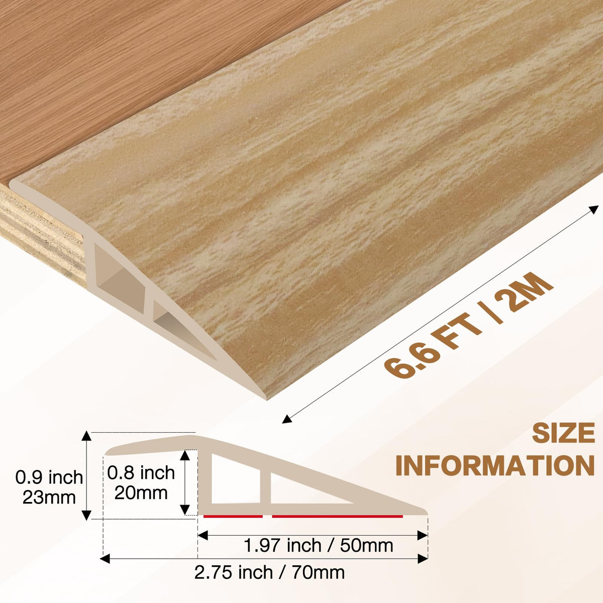 Floor Transition Strip Vinyl Door Threshold Ramp Self Adhesive Carpet Edging Strip Doorway Edge Trim