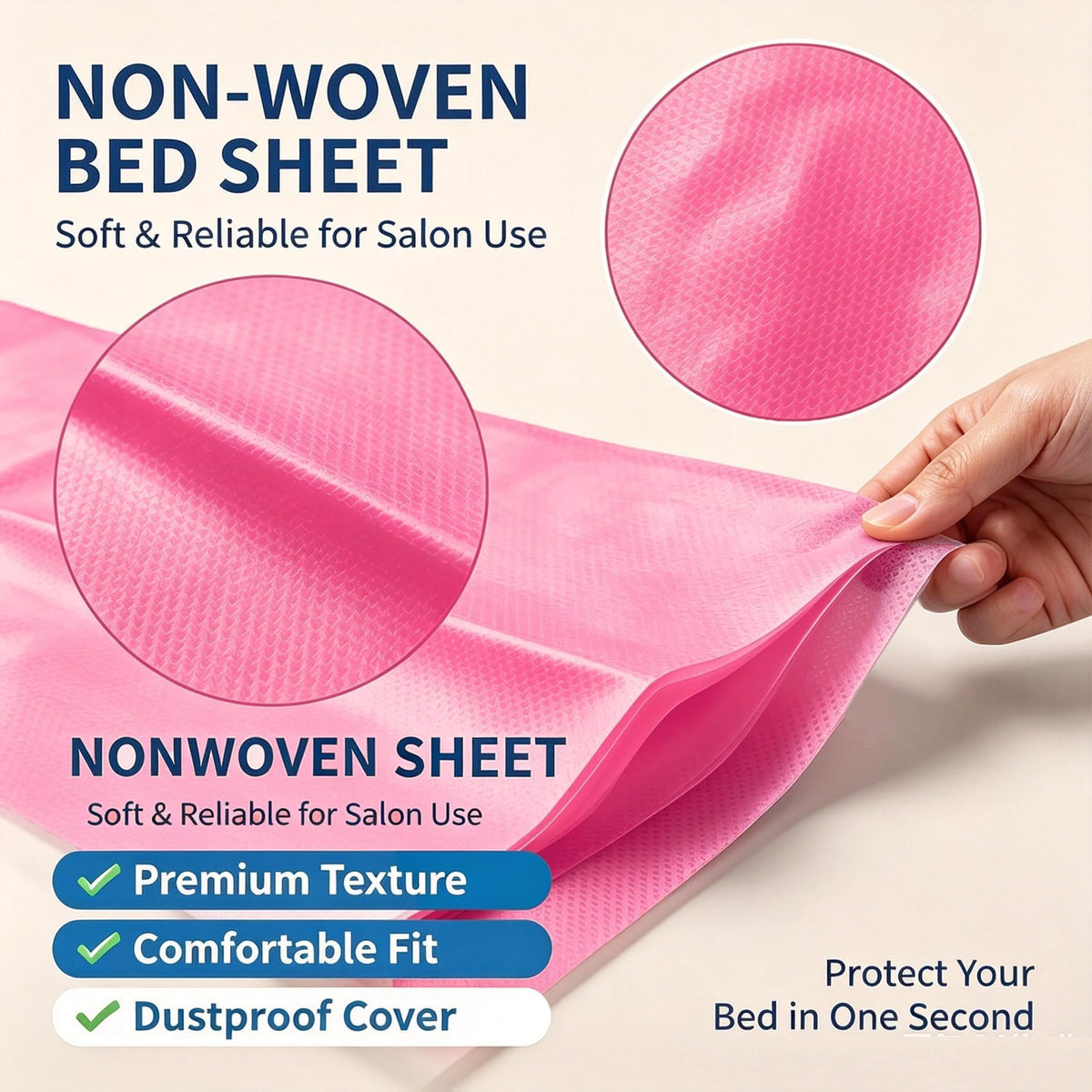 50 PCS Massage Table Sheet Disposable Spa Bed Cover 75"x31" Oil (50 Count)