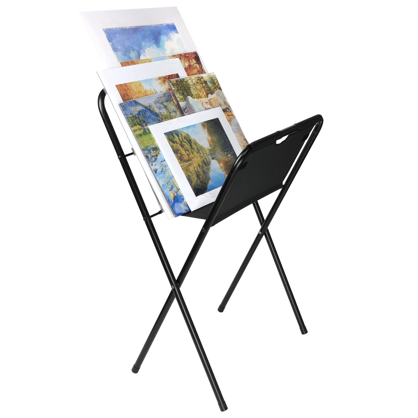 Creative Mark Medium Canvas Art Print Rack - Portable Folding Display for Posters, Artwork, Prints, Canvas, Panels, Artist Galleries, Studios & Storage - 39" h x 21.5" d x 24"