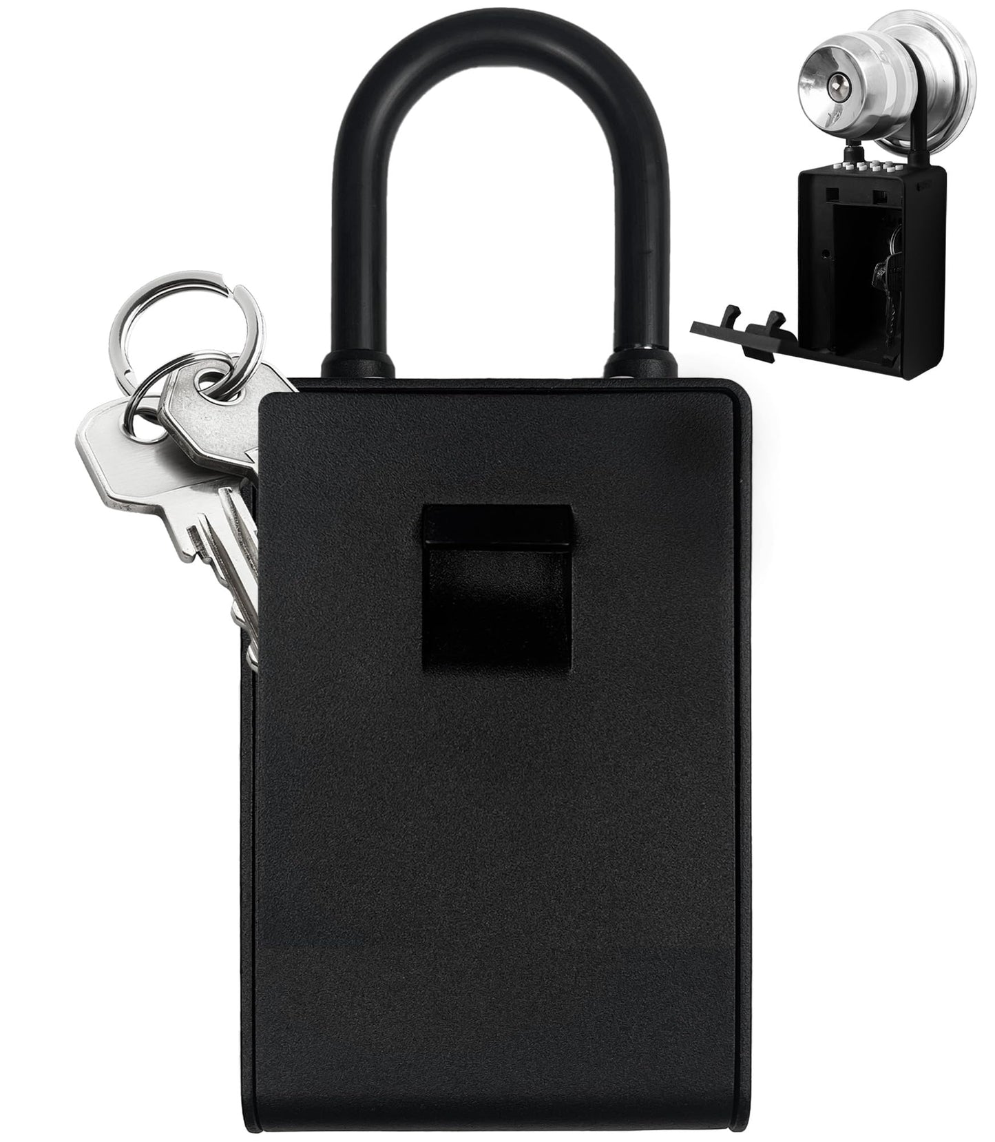 Kingsley Smart Wall Mount Key Lock Box with Bluetooth Keyless Entry, Extra Large for Keys & Access Cards, Auto Lock, App Control, IP65 Waterproof, Secure Code, for Home, Office, & Airbnb (Standard)