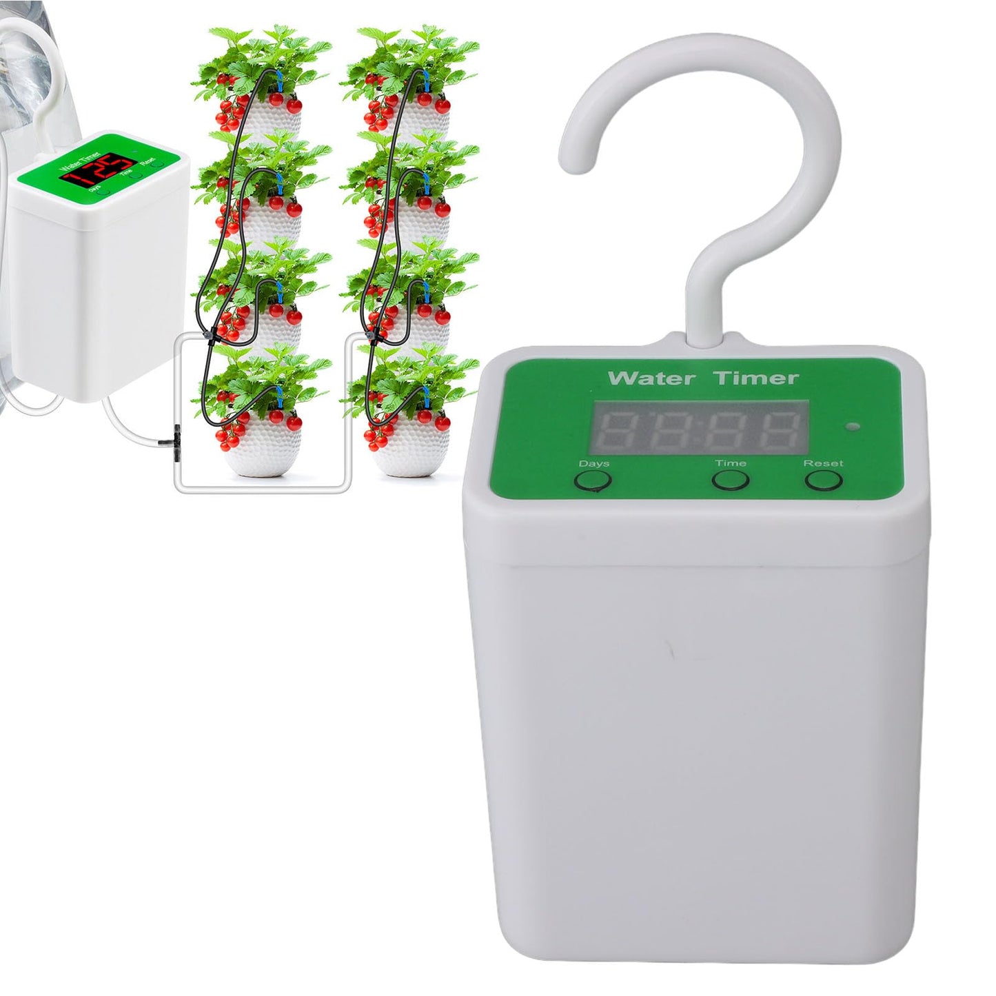 FLEXMAN Automatic Watering System, Indoor Self Automatic Plant Waterer for 12 Potted Plants, Flower Plant Drip Irrigation Kit with Tee Joints and Tubes for Potted Plants, Succulent