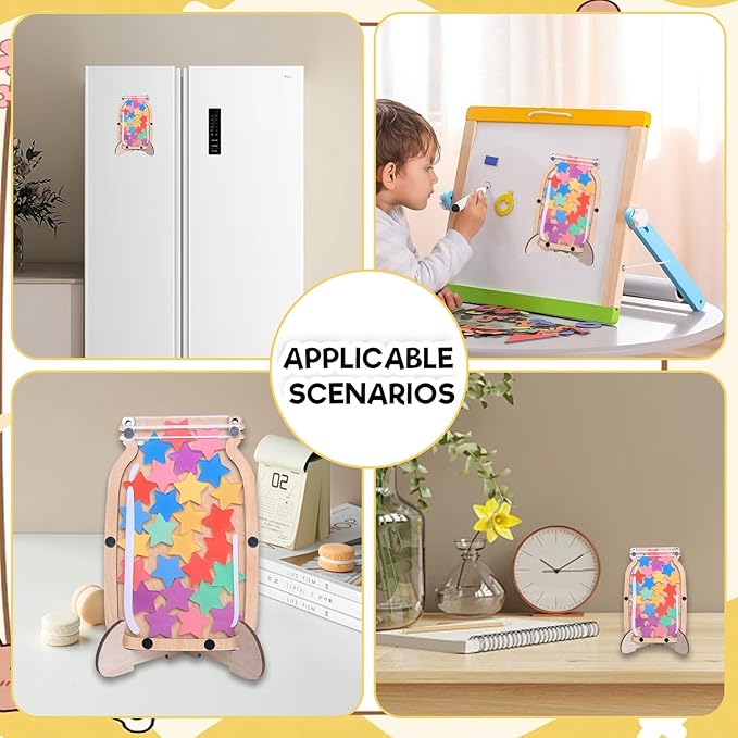 GdosRuth Classroom Reward Jar Magnetic Reward Jars for Kids Behavior Reward Chart for Kids Positive Behavior Jar Potty Training