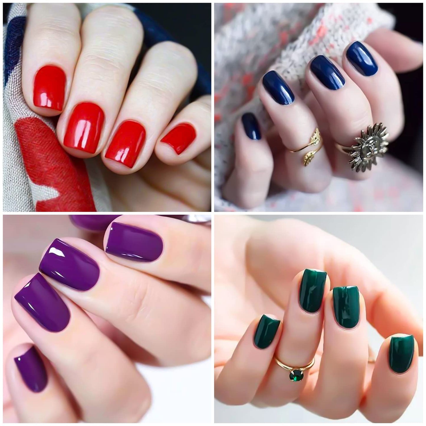 SILPECWEE 20 Sheets Solid Color Nail Polish Strips Nail Stickers Full Nail Wraps for Women Self Adhesive Nail Strips Real Nail Polish Nail Art Accessories with 1pc Nail File