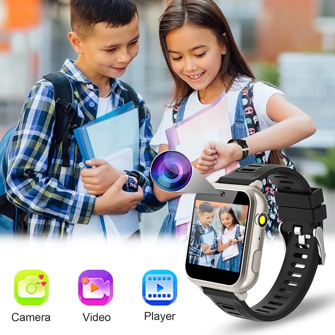 Kids Smart Watch Boys with 39 Puzzle Games HD Touch Screen Music Player