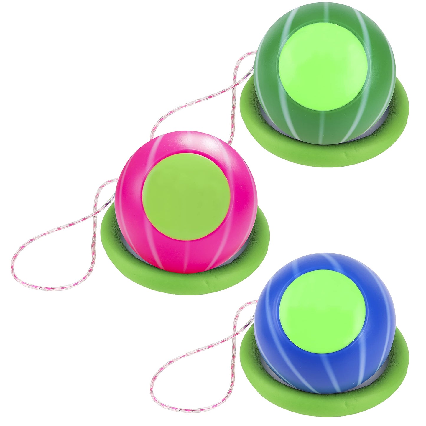 PROLOSO Skip Ball Sports Swing Balls Set Ankle Toy for Kids Adults, Pack of 3