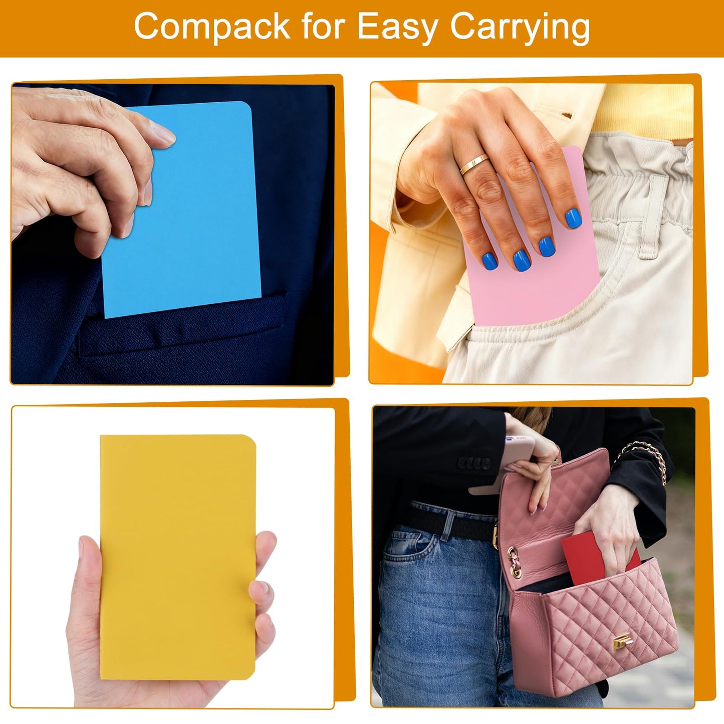 ZCZN 60 Pack Mini Pocket Notebooks Bulk, 3.5 X 5.5 Inches Mini Journals, 30 Sheets/60 Pages, Colorful Cover Notepads for Writing, Planing, Work, Memo (60, Lined)