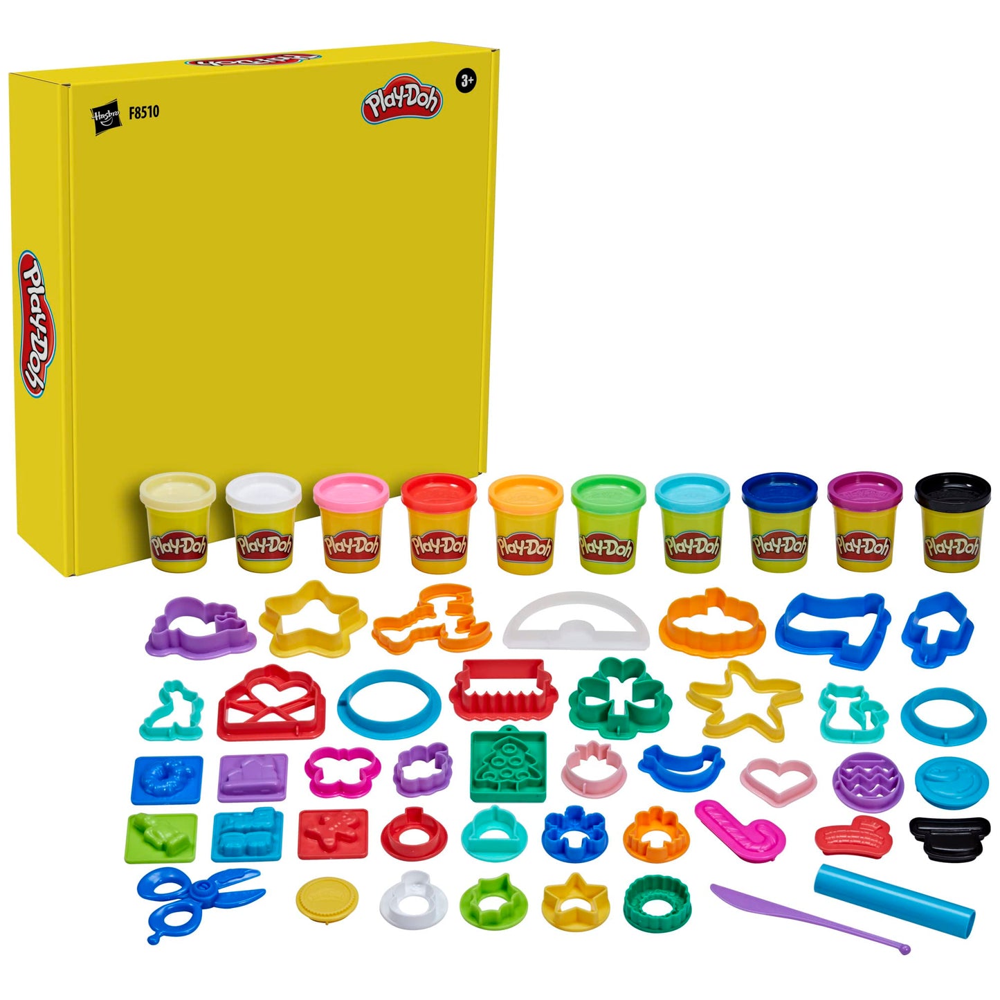 Play-Doh Holiday Set of Tools, 43 Accessories & 10 Modeling Compound Colors, Kids Toys, Holiday Arts and Crafts for Kids 3+ (Amazon Exclusive)